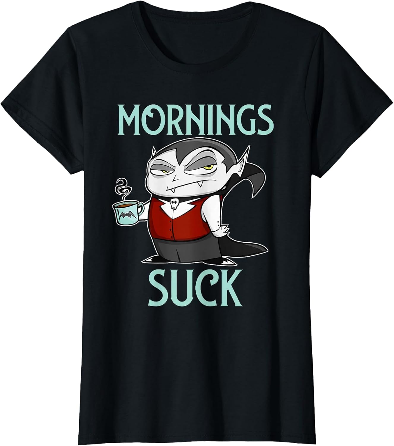 Funny Lazy Vampire Costume Mornings Suck