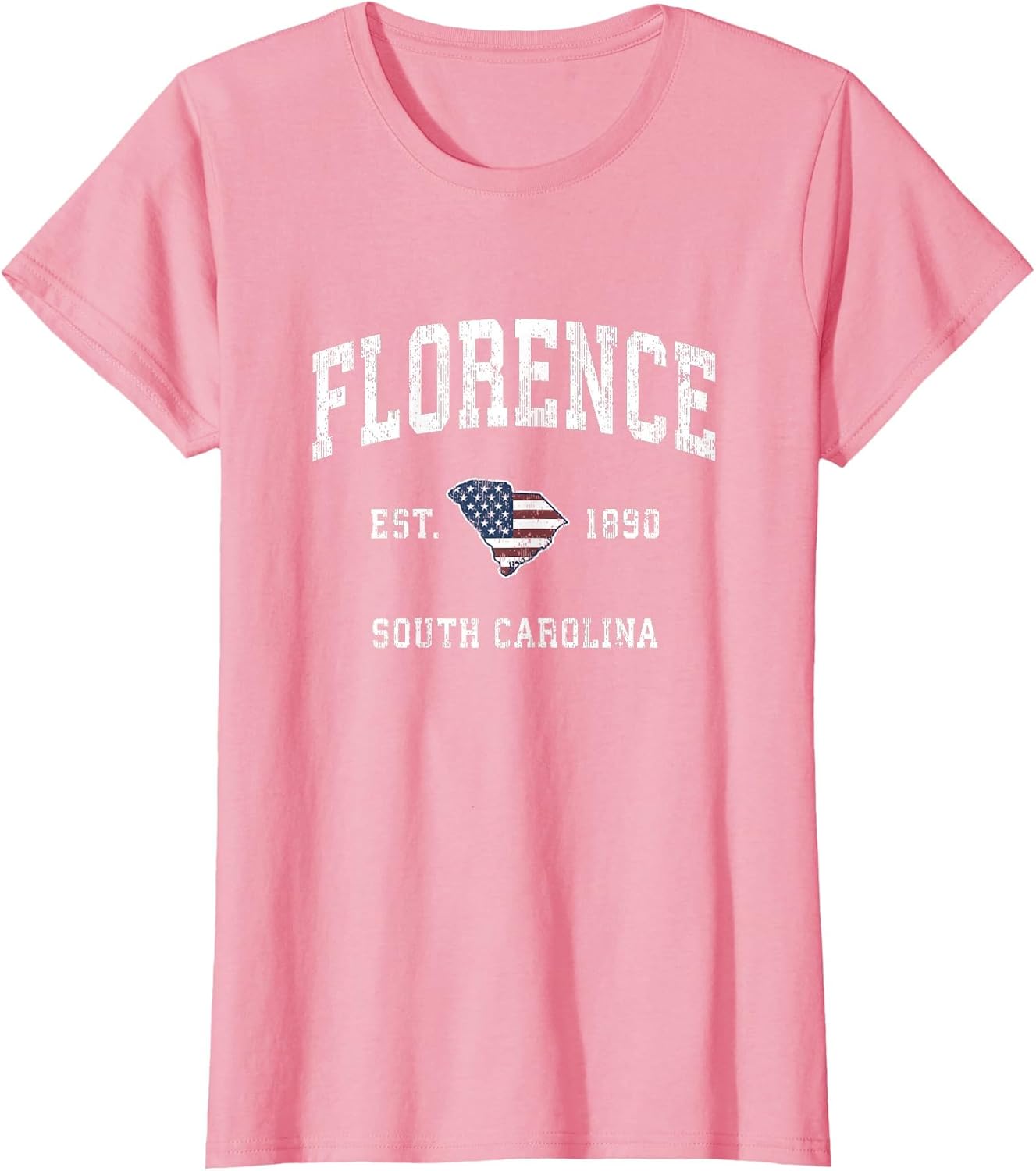 Florence South Carolina SC Vintage American Flag Design