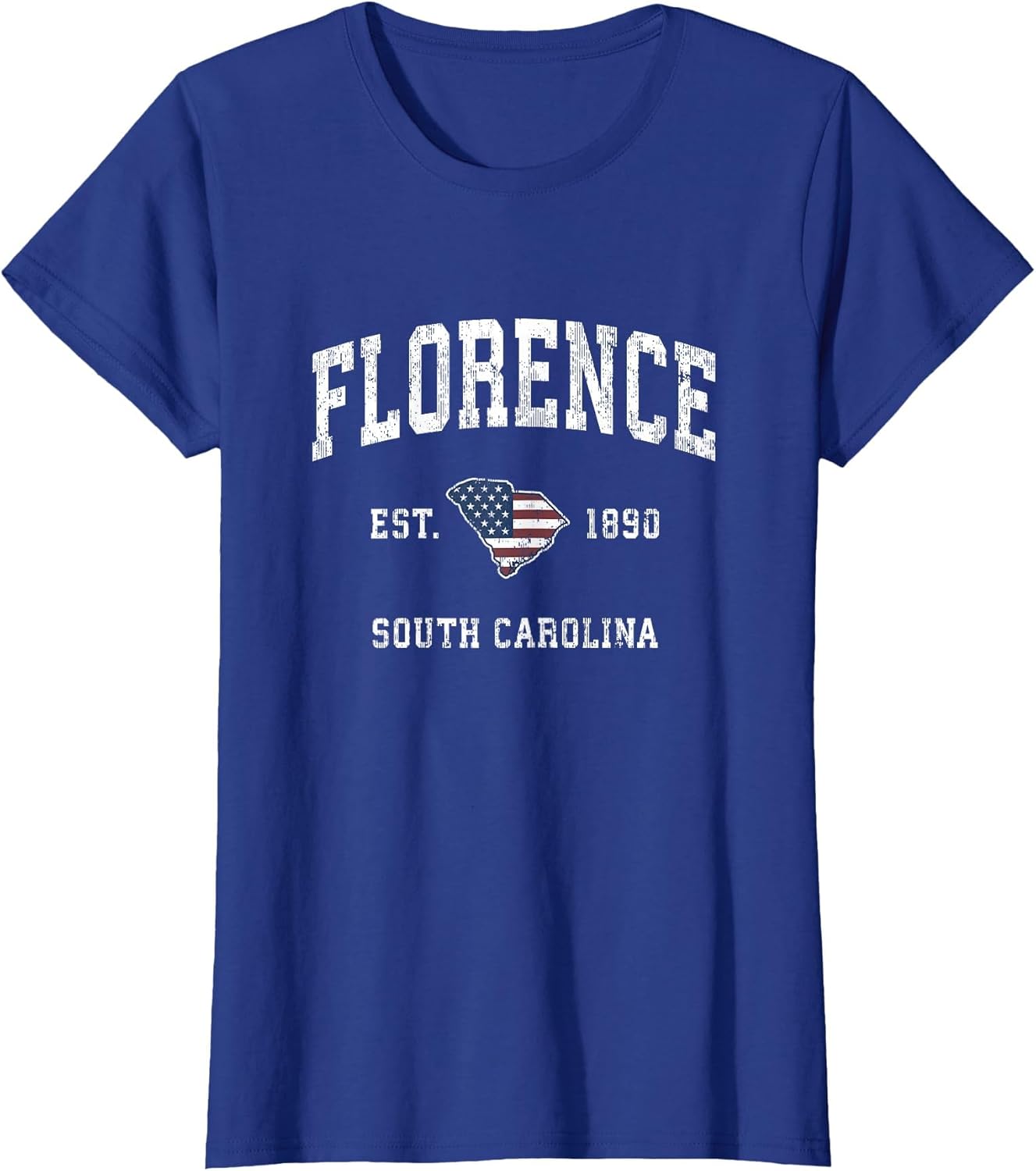Florence South Carolina SC Vintage American Flag Design