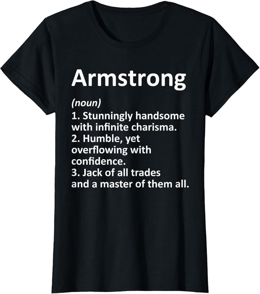 Armstrong Definition Funny Surname Family Birthday Reunion