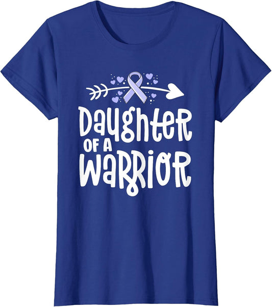 Daughter of A Warrior Periwinkle Stomach Cancer Awareness