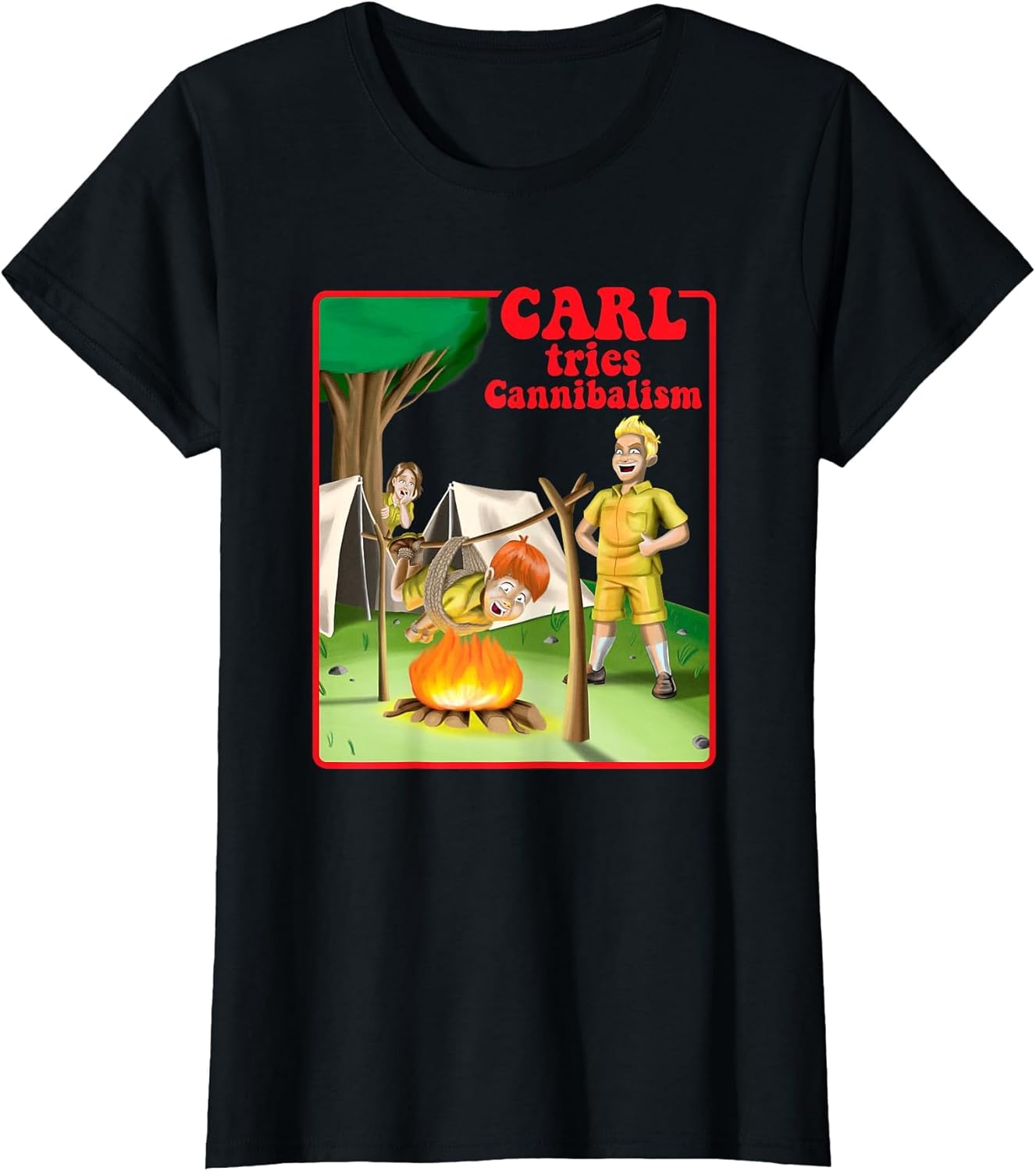 Carl Tries Cannibalism - Cute Horror Shirt - Funny Horror