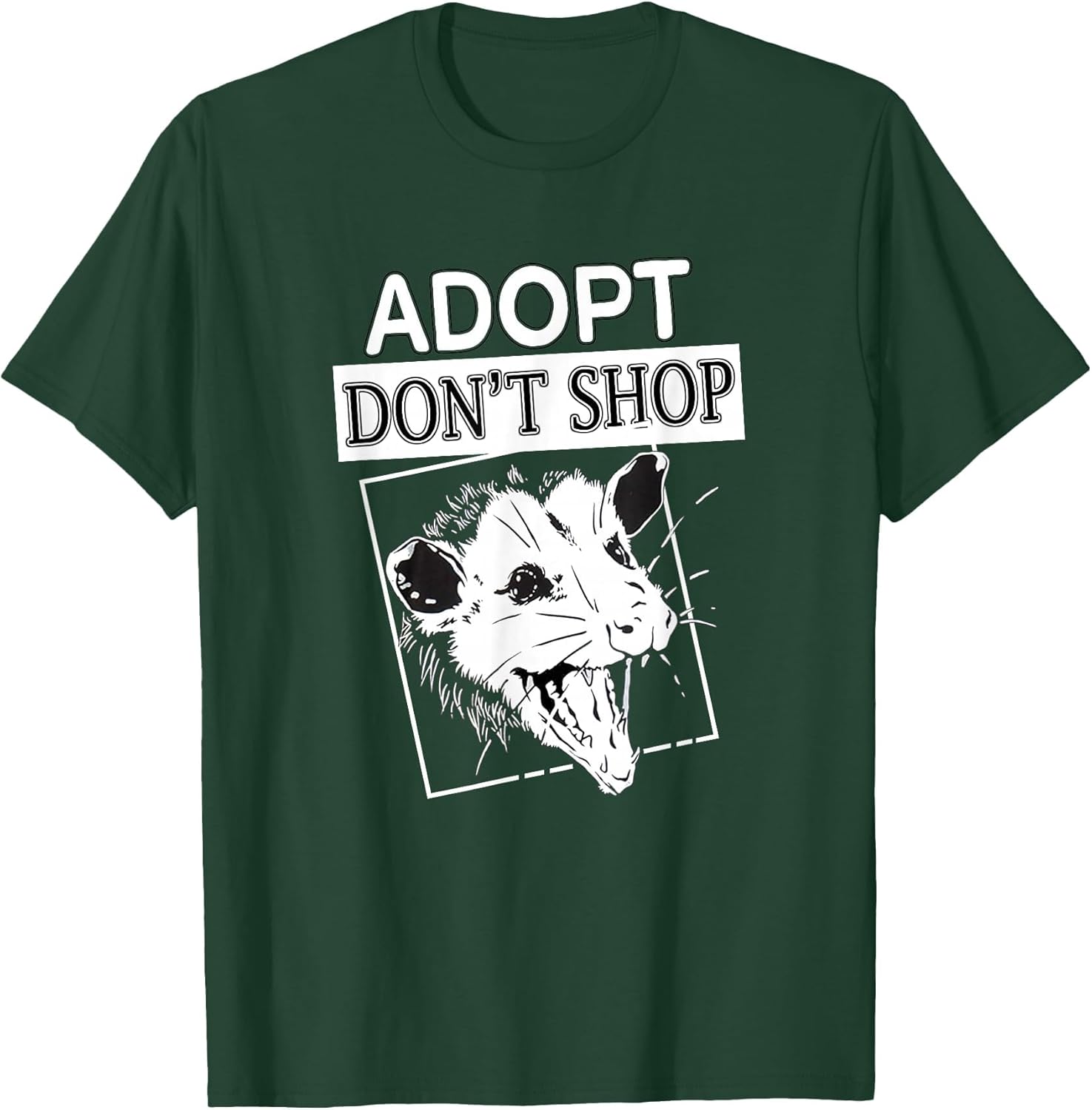 Adopt, Don't Shop Screaming Opposum - Opossum Lover