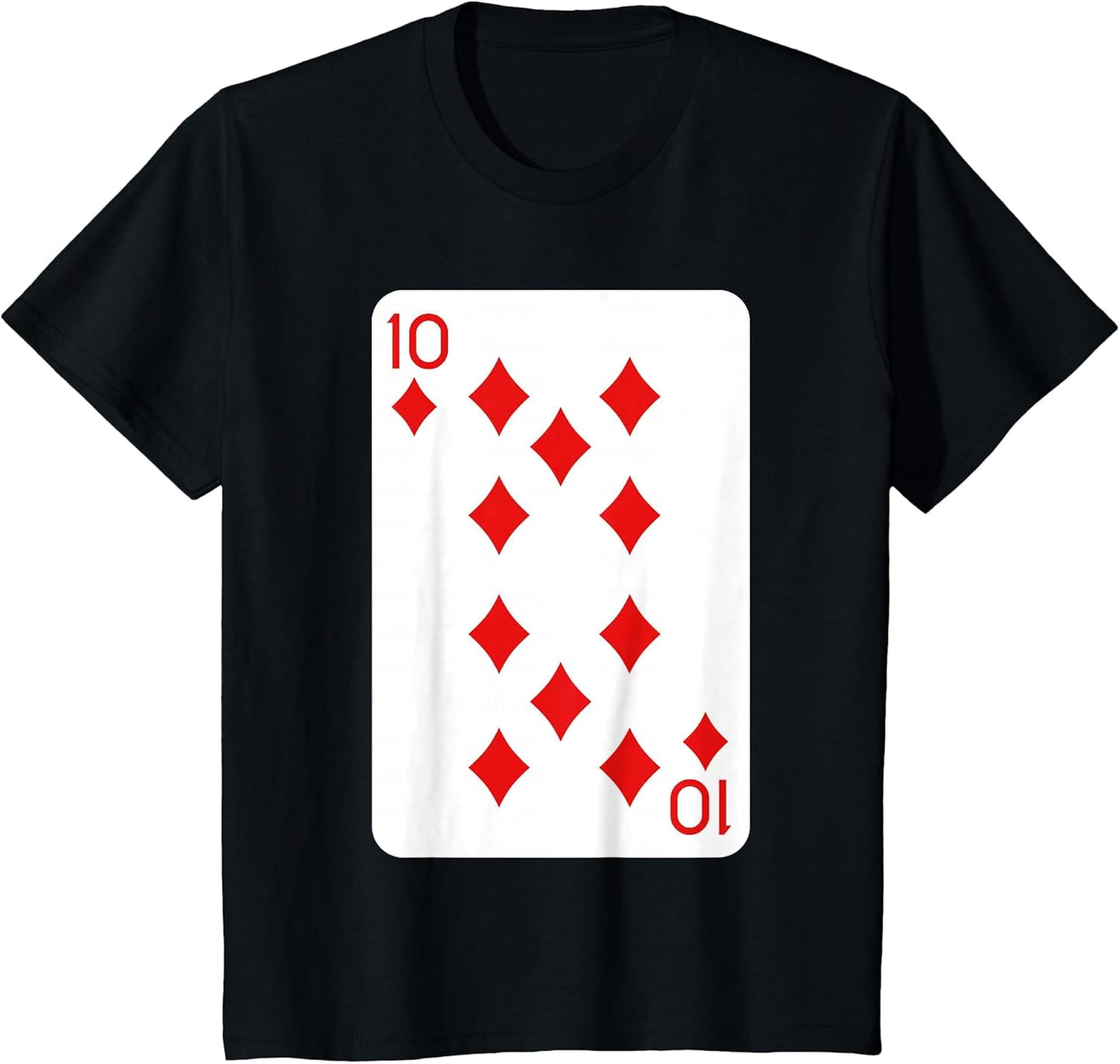 Ten of Diamonds Playing Cards Halloween Costume Casino Easy