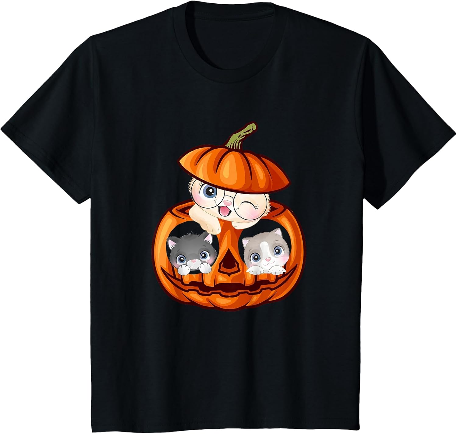 Pumpkin Carved Cats Halloween Costumes Girls Cats in Pumpkin