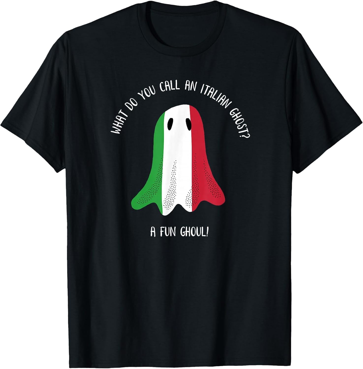 Funny Italian Ghost Halloween Graphic