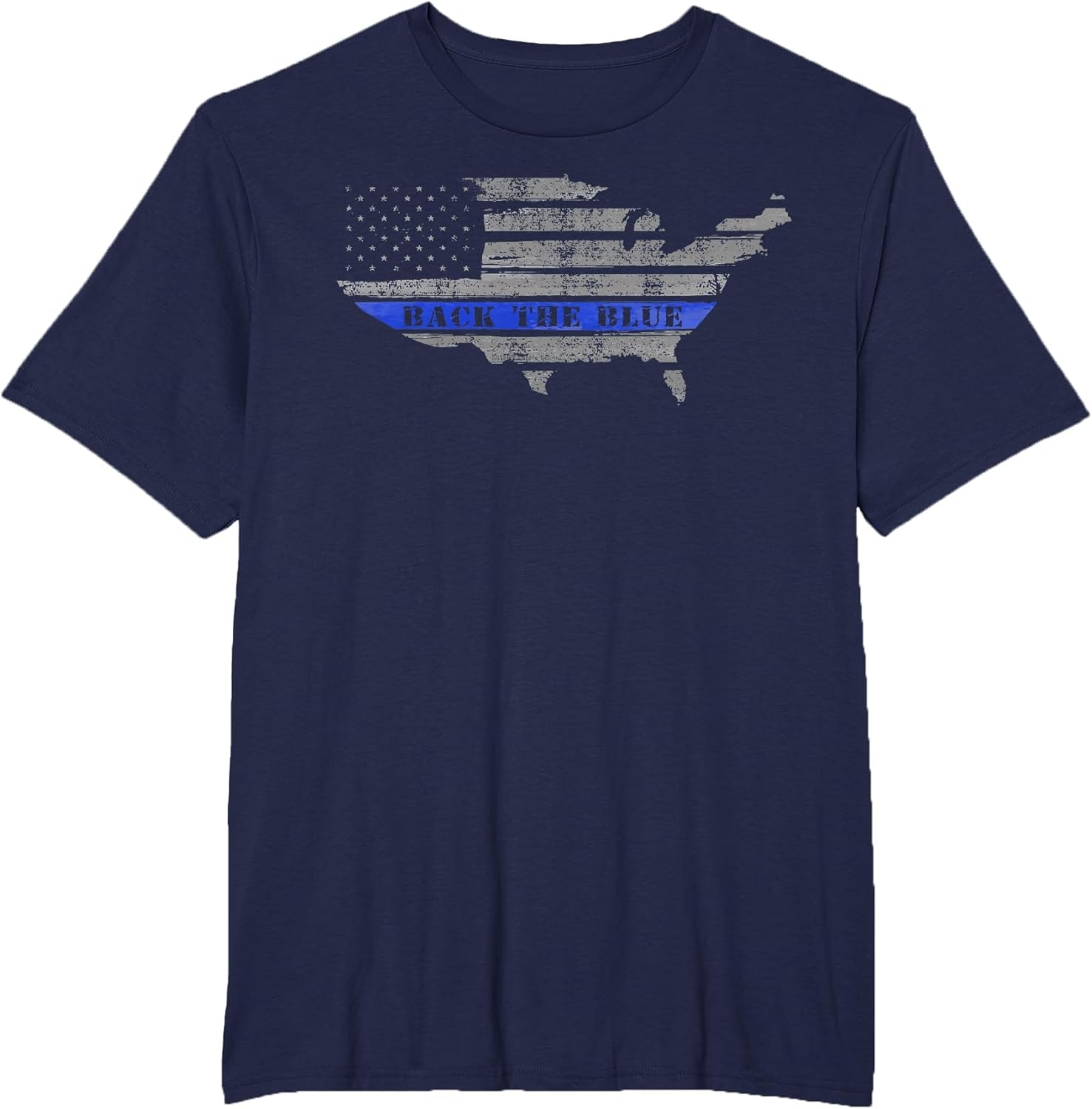 Back The Blue USA American Flag Thin Blue Line Police