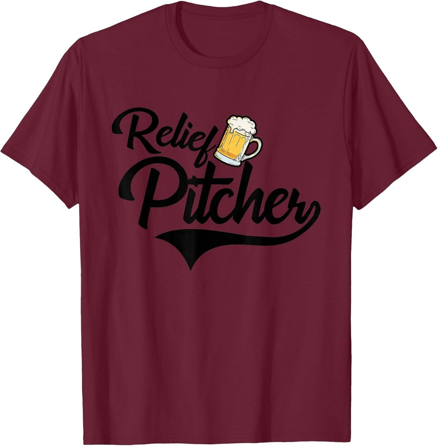 Relief Pitcher Beer and Baseball Funny