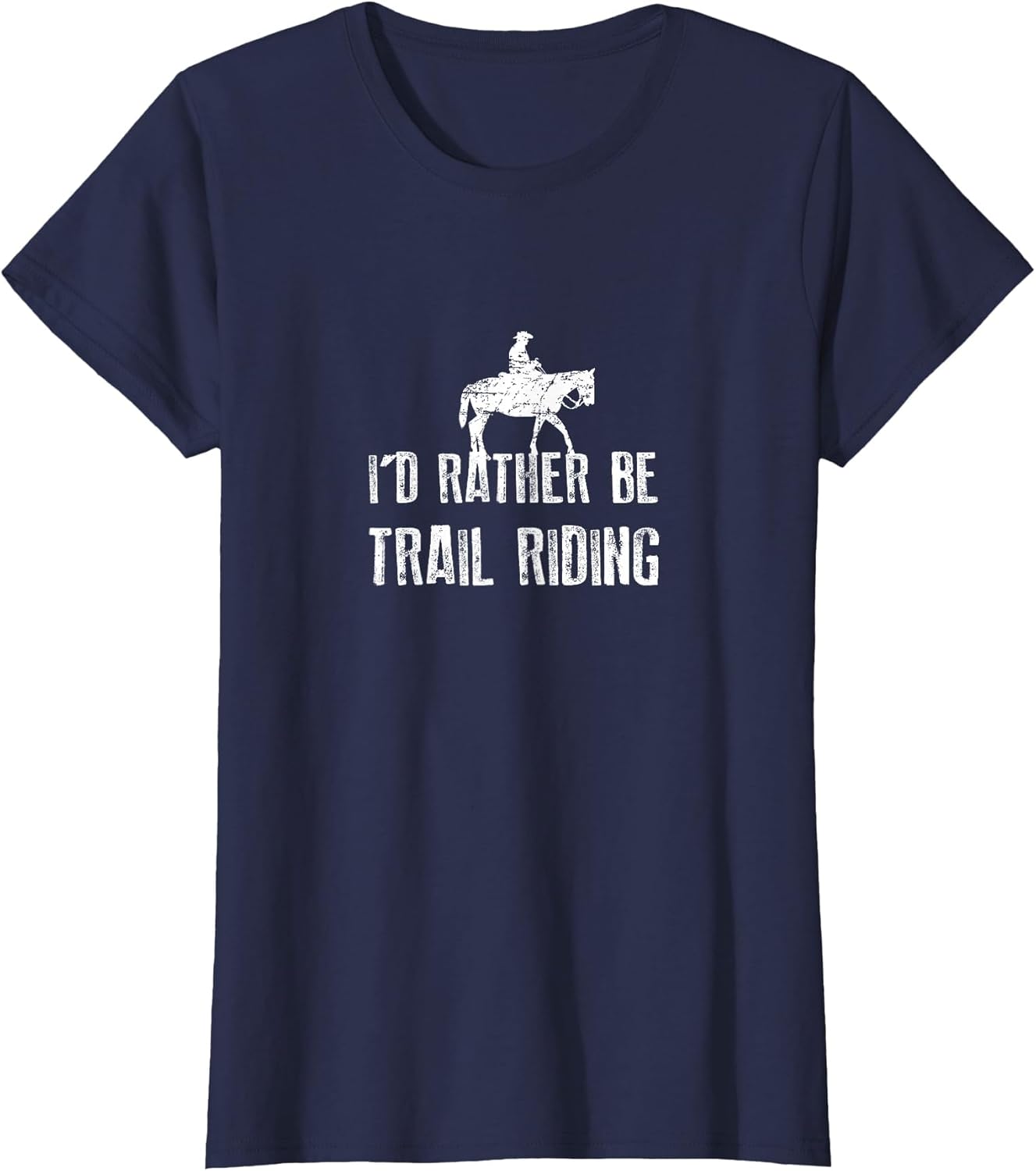 I'd Rather Be Trail Riding Shirt, Funny Horse Cowboy Gift