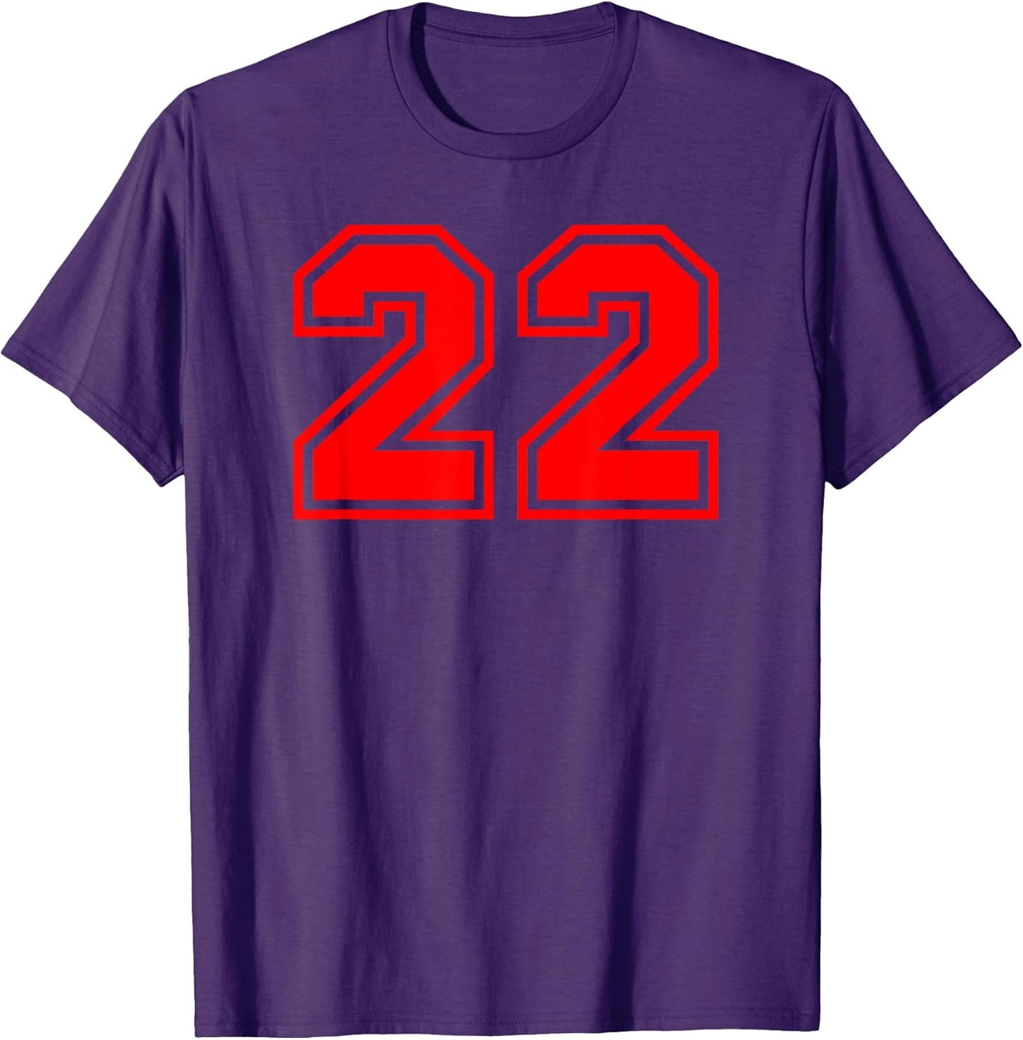 Number #22 Red Number