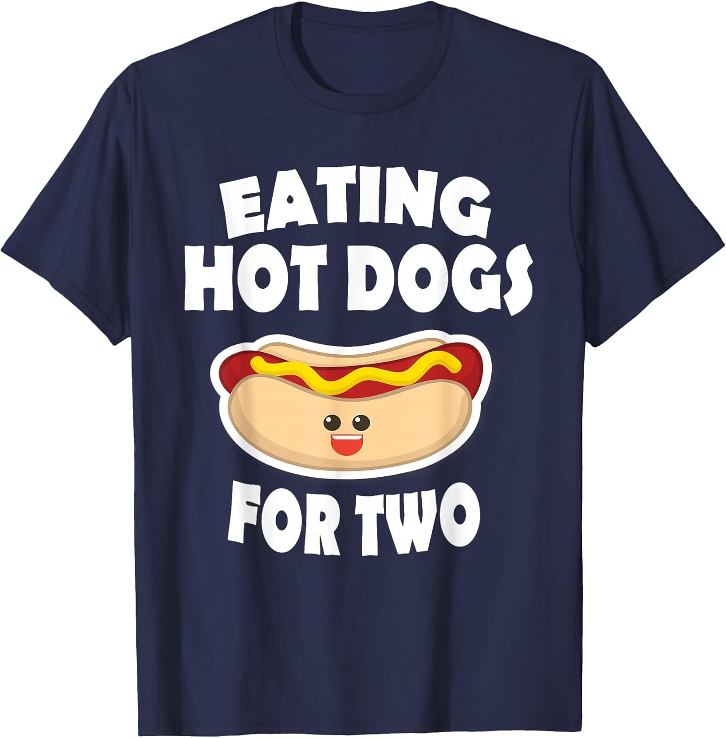 Eating Hot Dogs for Two Pregnant Funny Shirts Mom to Be