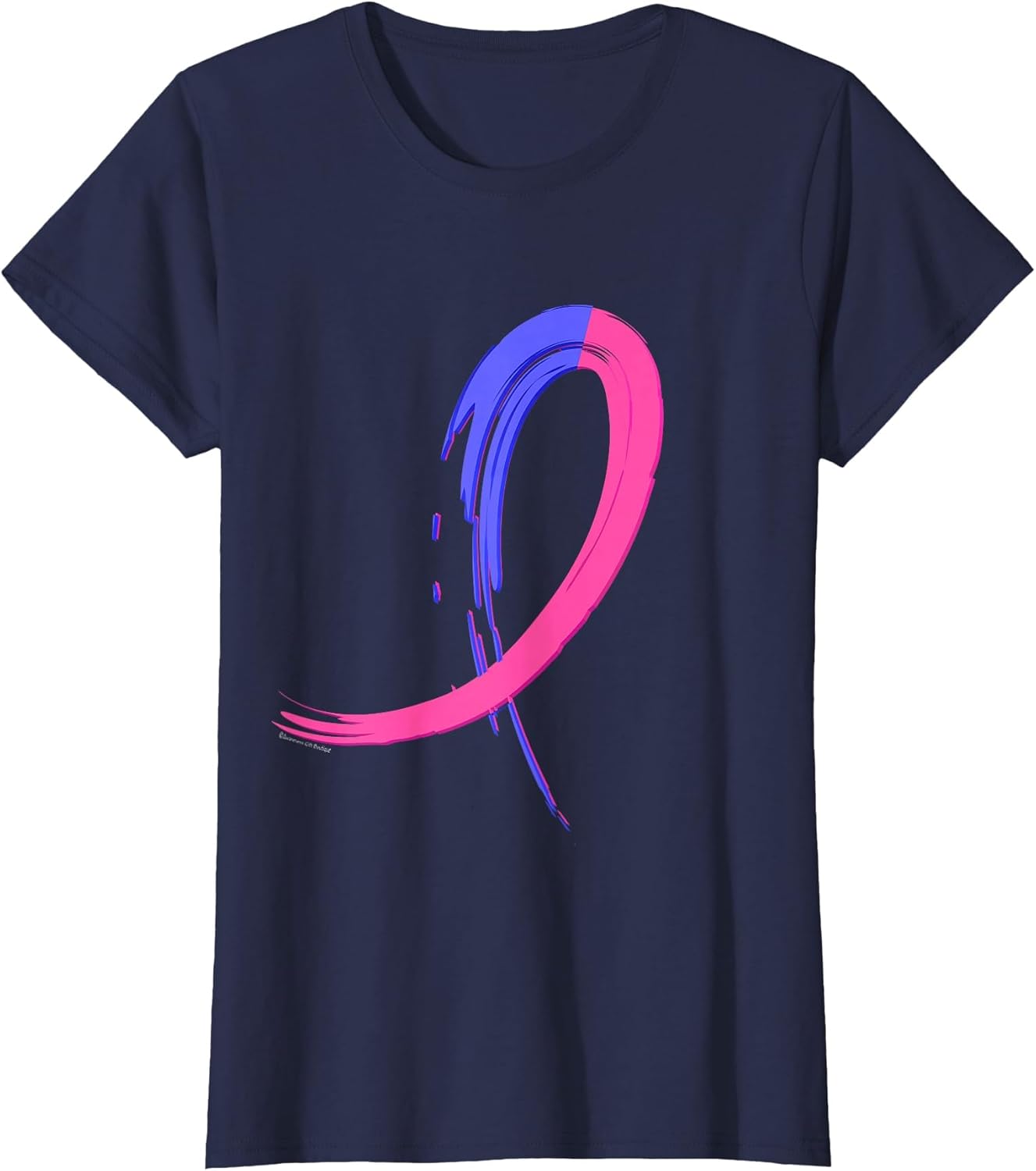 Male Breast Cancer Light Blue & Pink Graffiti Ribbon