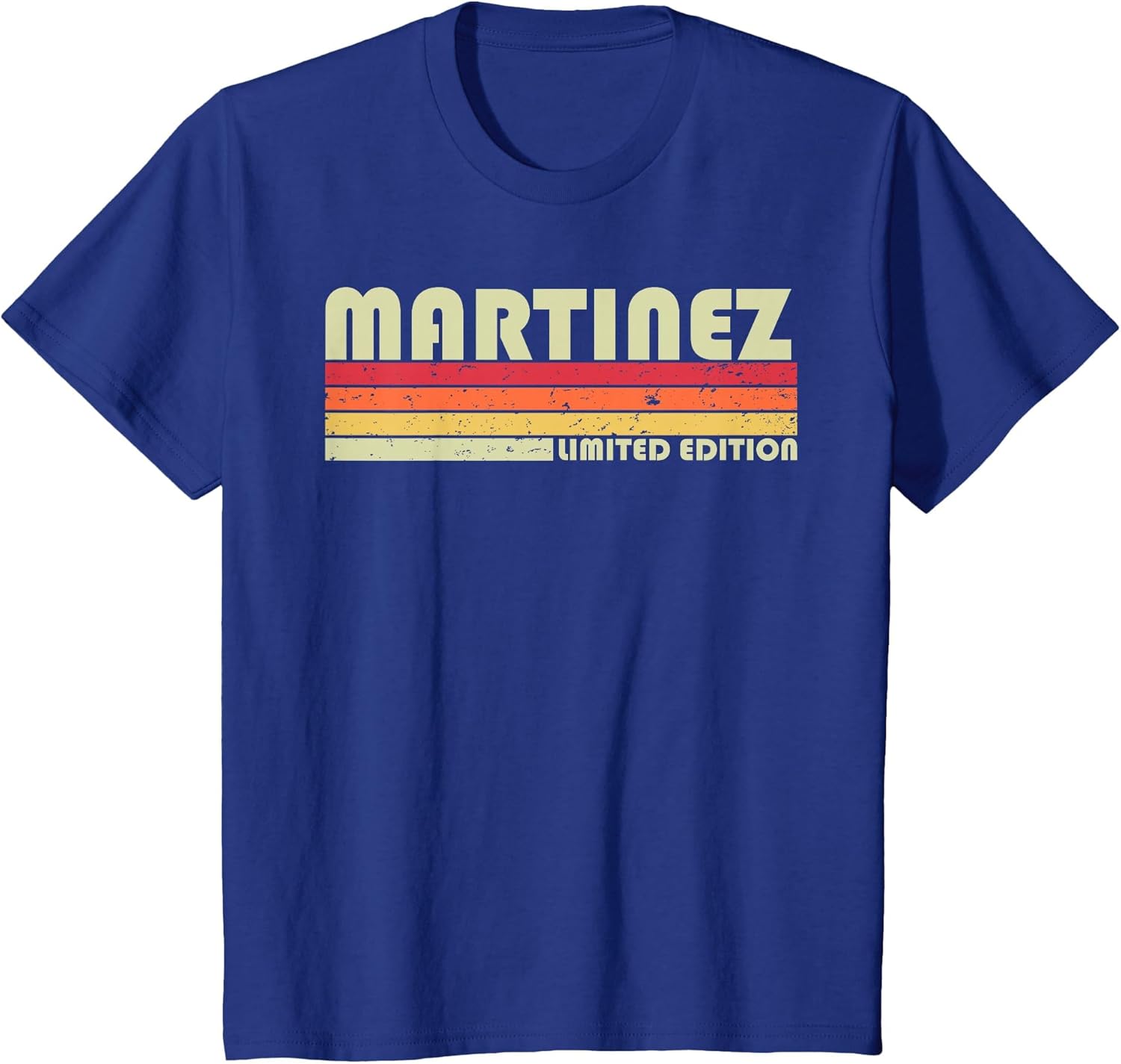 Martinez Surname Funny Retro Vintage 80s Birthday Reunion