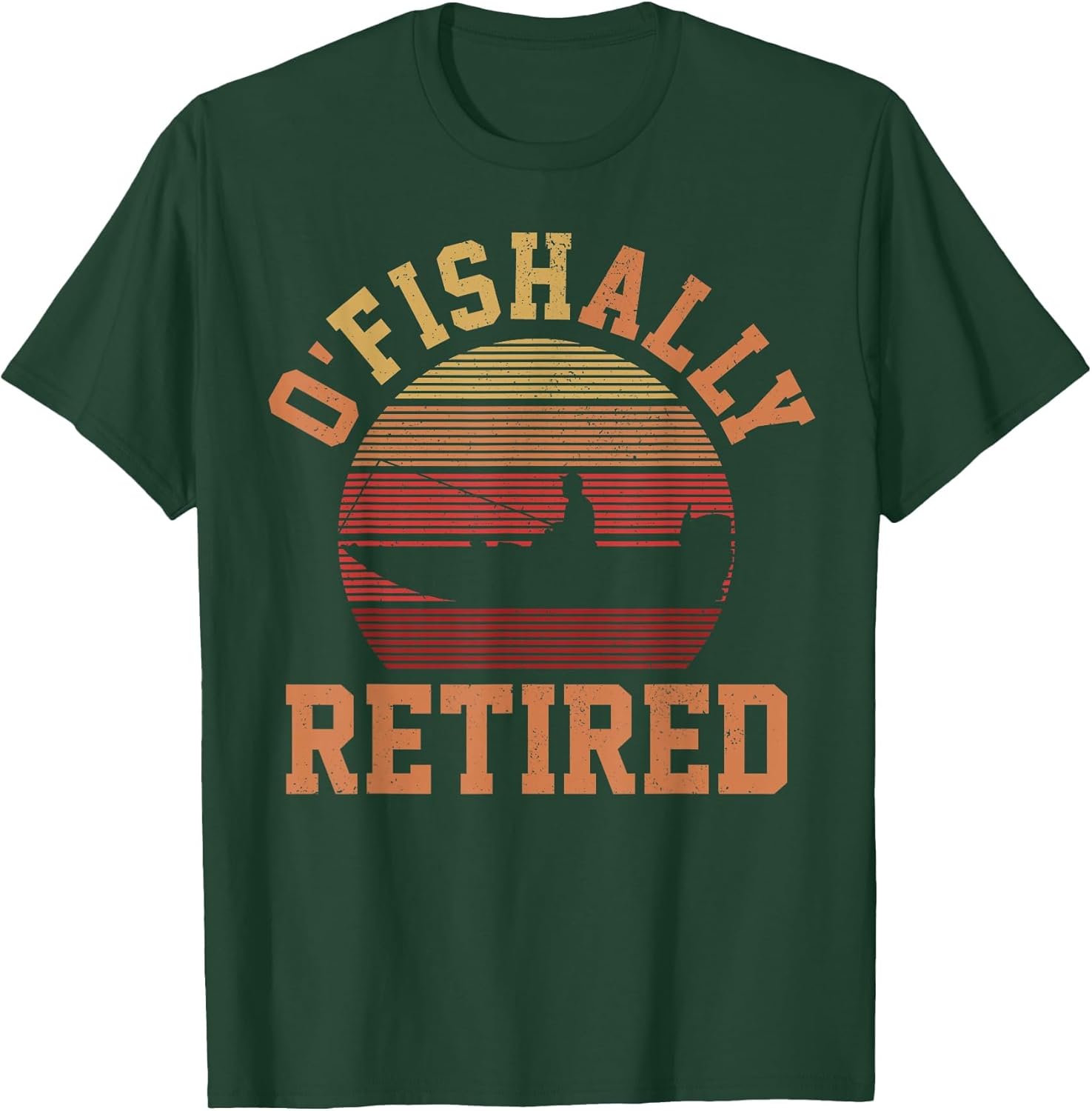 Ofishally Retired Funny Vintage Fisherman Retirement Gifts
