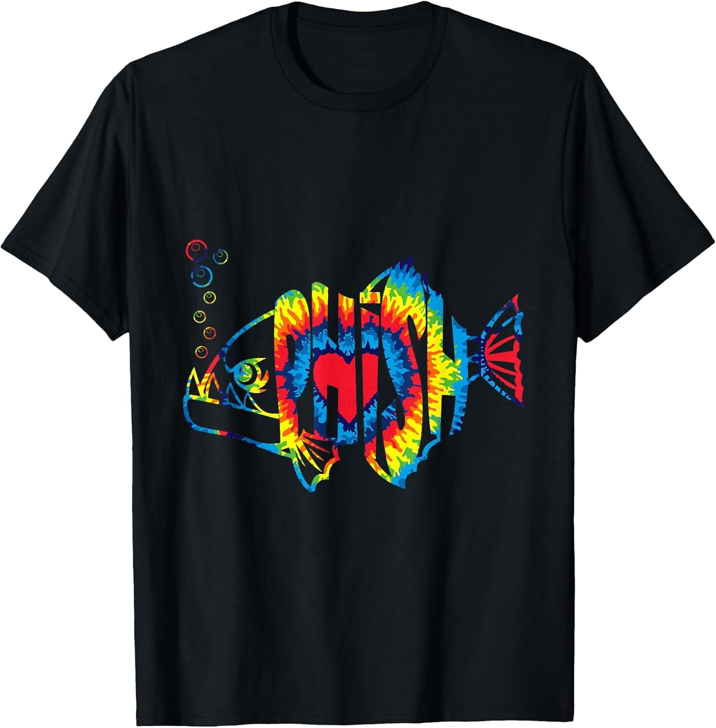 Colorful Phish-Jam, Tie-Dye for Fisherman, Fish Outfits