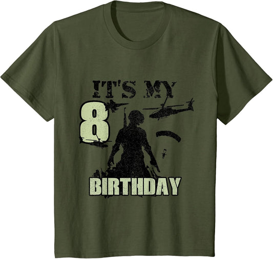 8 Year Old Call of Theme It's My Birthday Gift Boys Girls
