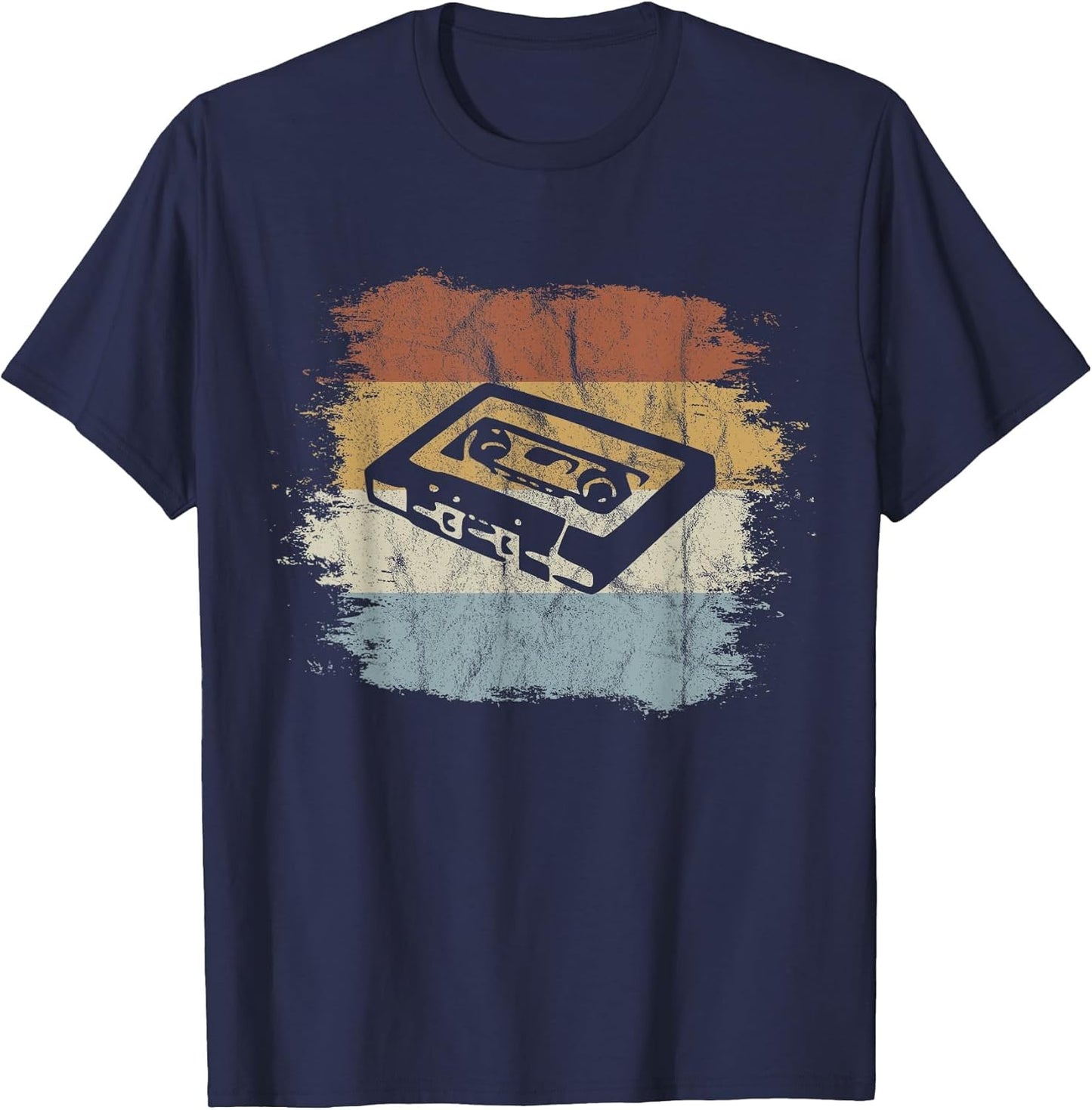 Retro Old School Cassette Silhouette Vintage Mix Tape Shirt