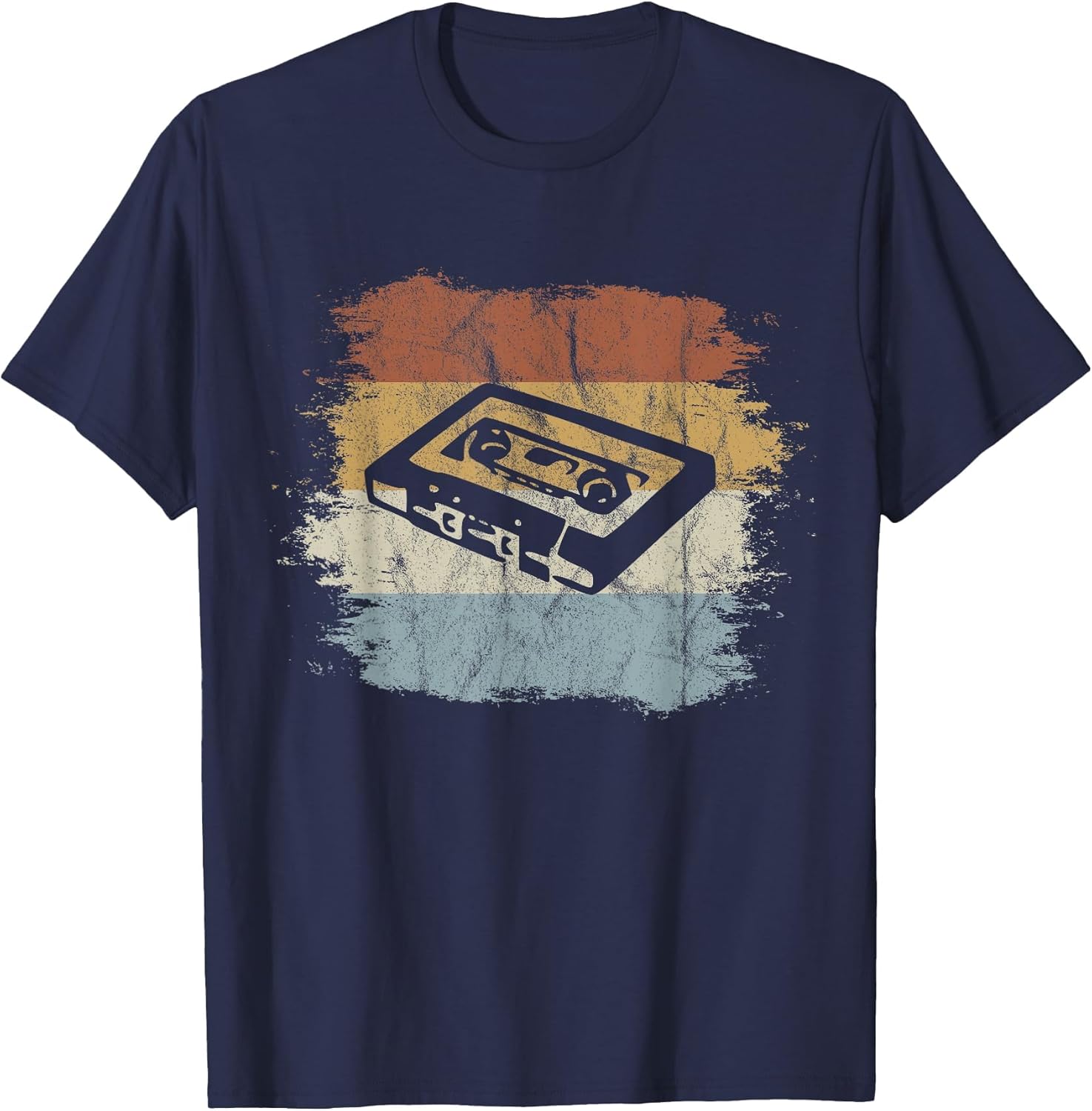 Retro Old School Cassette Silhouette Vintage Mix Tape Shirt