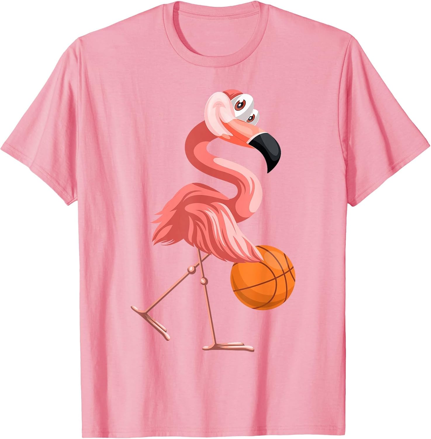 Funny Flamingo Playing Basketball Flamingo Basketball