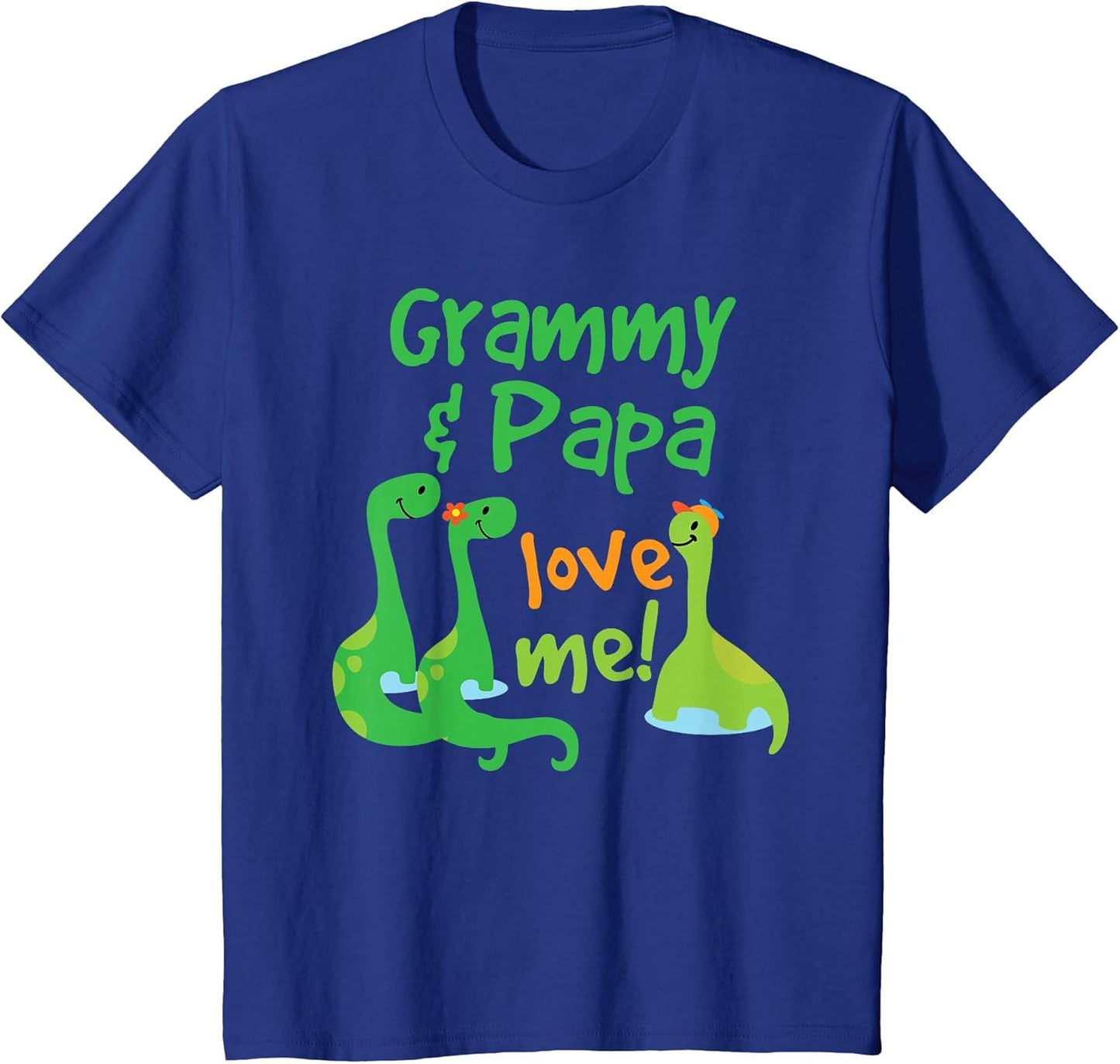 Kids Grammy and Papa Love Me Grandson Dinosaur