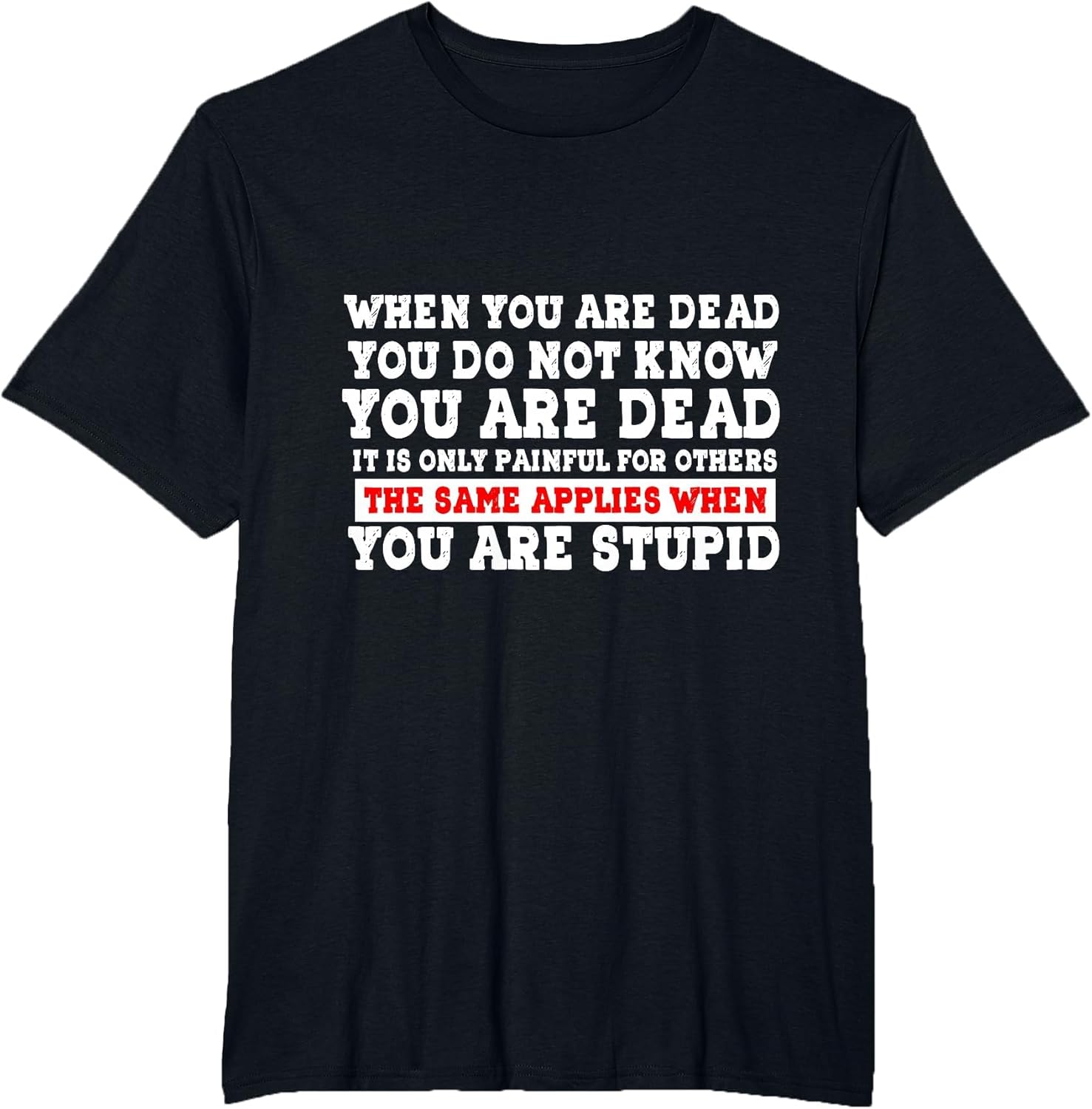 When You are Dead, You Do Not Know You are Dead. It is Only