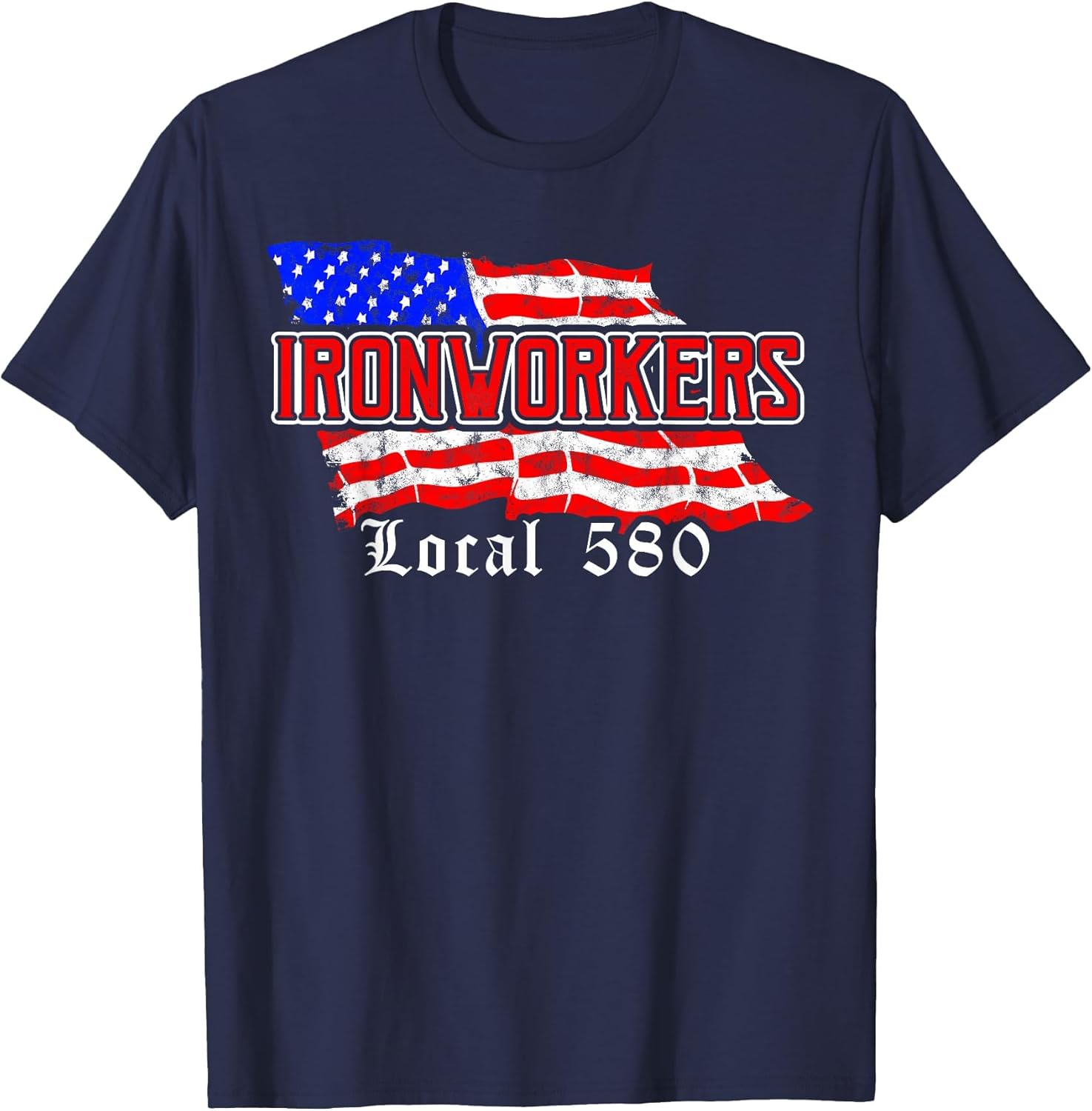 Ironworkers Local 580 NYC American Flag Patriotic