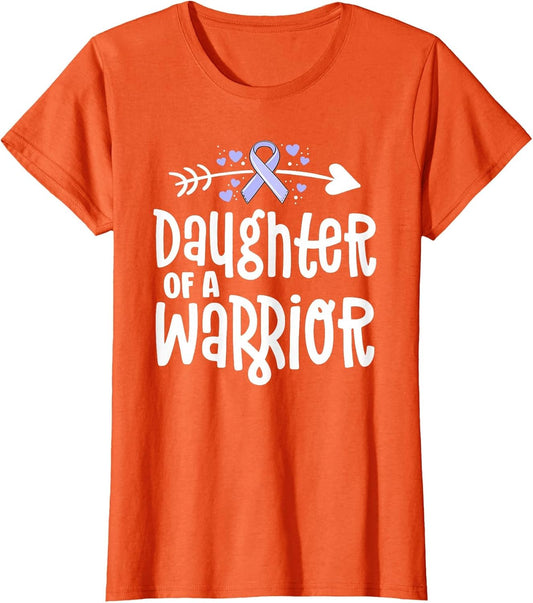 Daughter of A Warrior Periwinkle Stomach Cancer Awareness