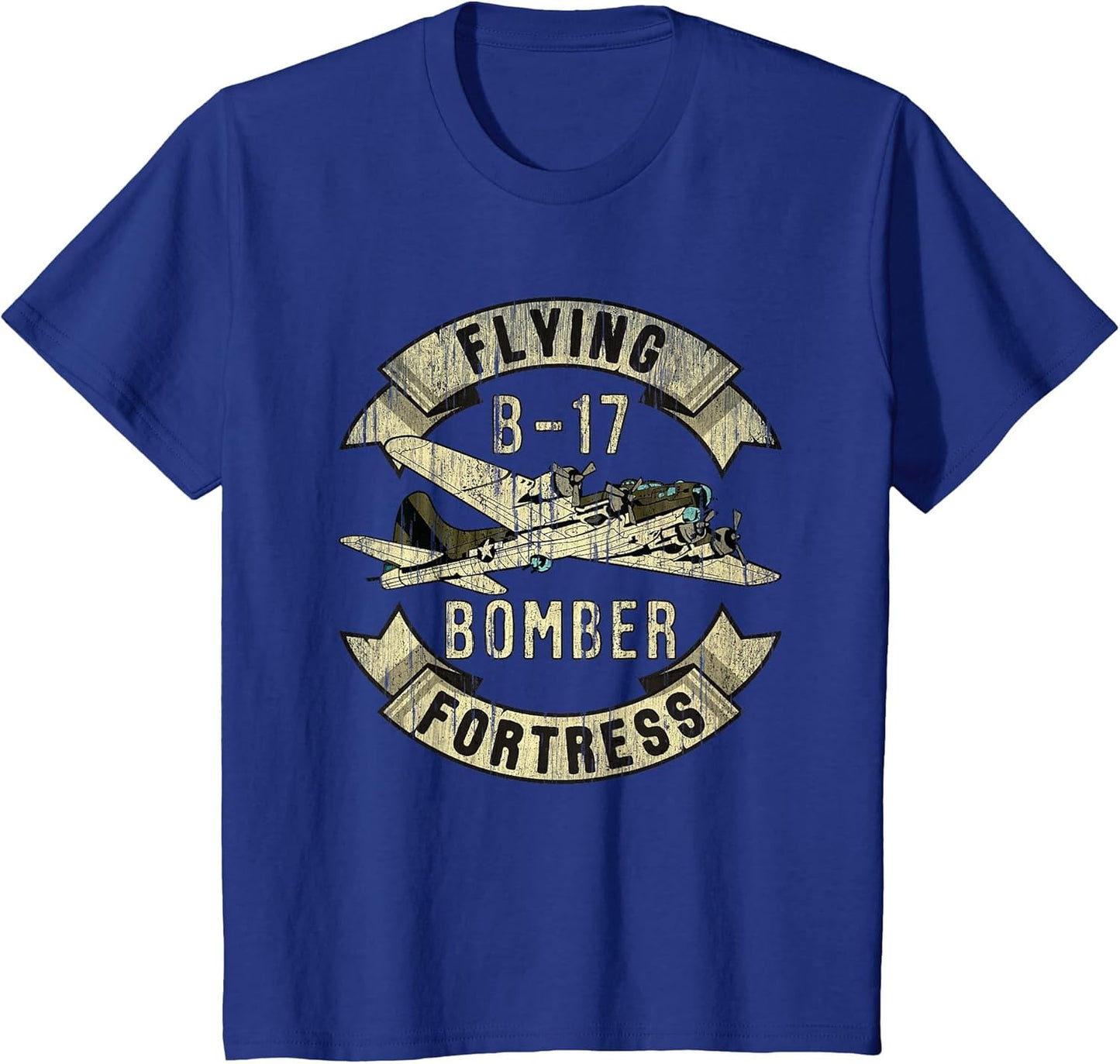 Vintage B-17 Bomber WW2 Plane Aviation Airplane Shirt Grunge
