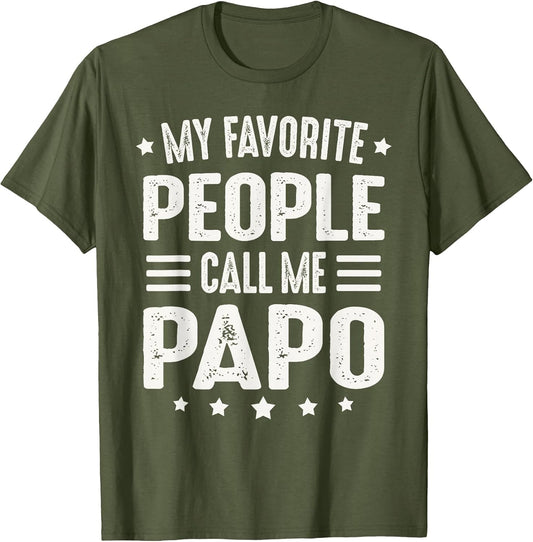Papo Shirts from Grandchildren for Grandad Men Call Me Papo
