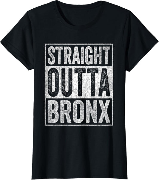Distressed Funny Bronx Souvenir Straight Outta Bronx