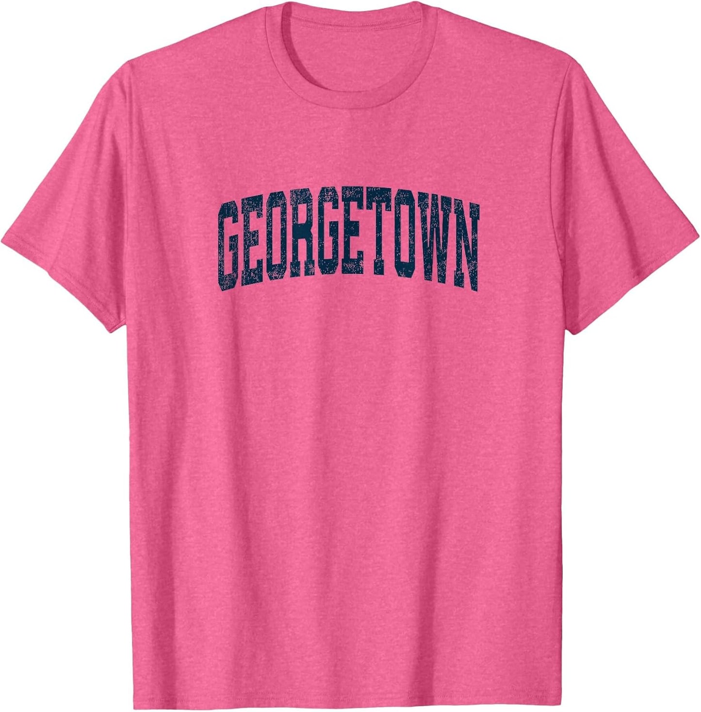 Georgetown Massachusetts MA Vintage Athletic Sports Navy Des