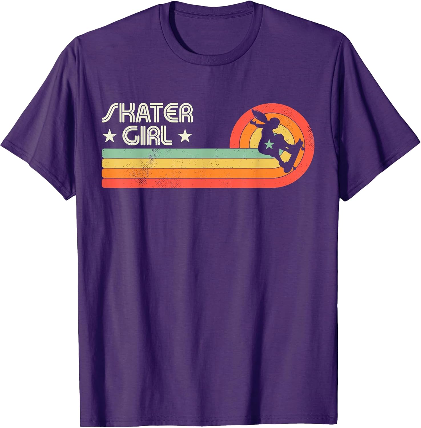 Skateboard Skater Girl Skateboarder Retro Skateboarding