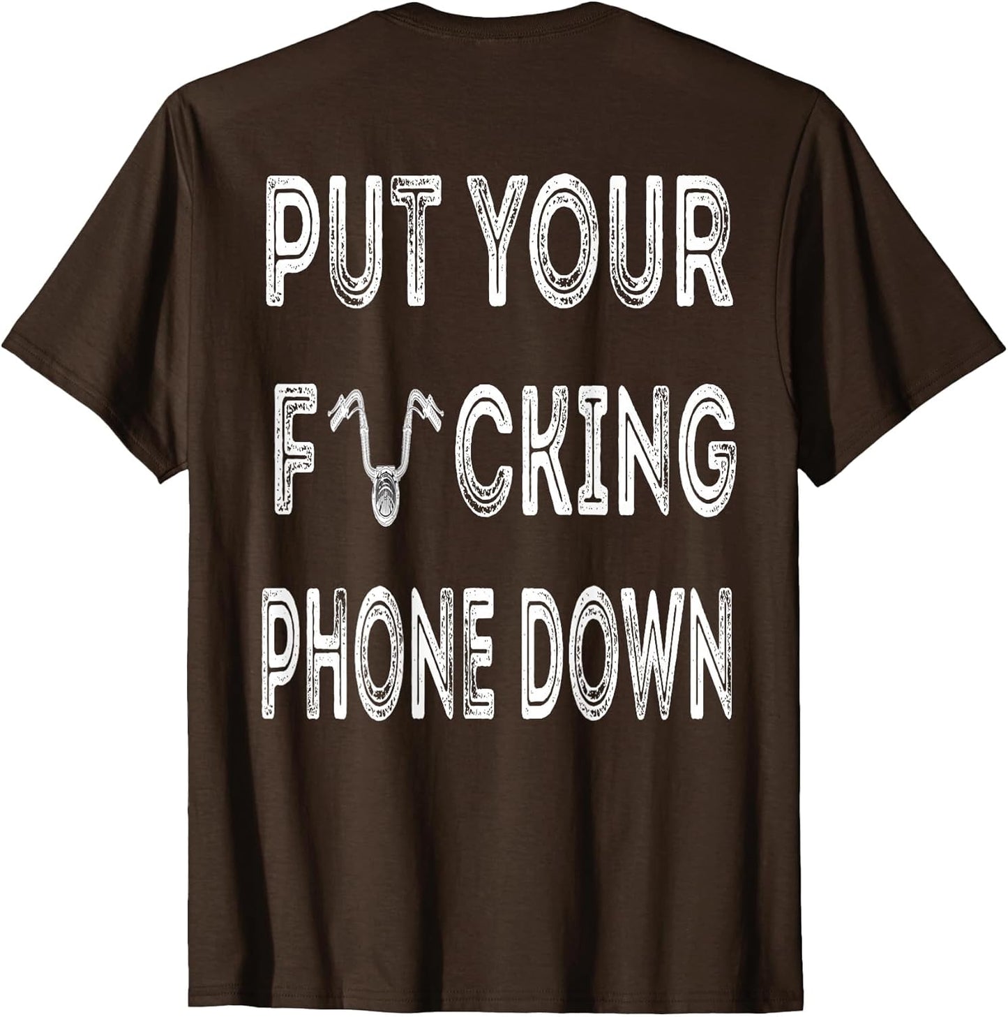 Put Your Phone Down Motorcycle Graphic