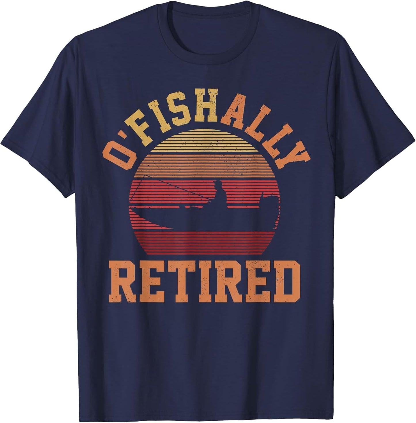 Ofishally Retired Funny Vintage Fisherman Retirement Gifts