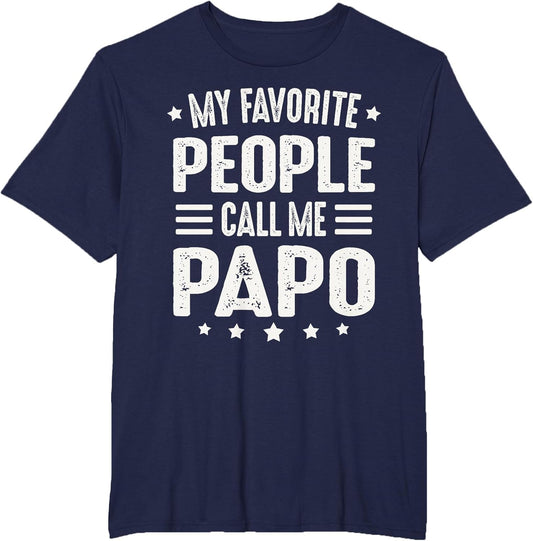 Papo Shirts from Grandchildren for Grandad Men Call Me Papo