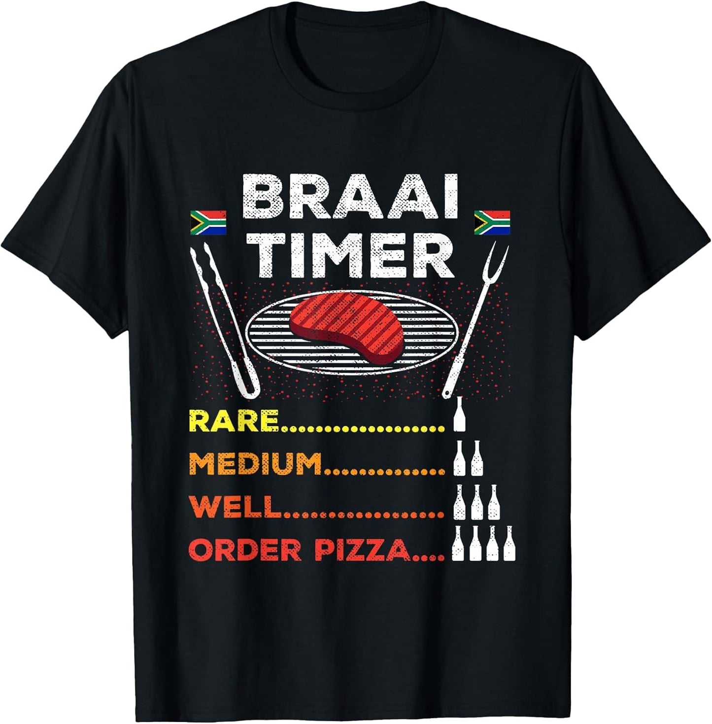 Braai Timer African BBQ Funny Family South Africa Flag