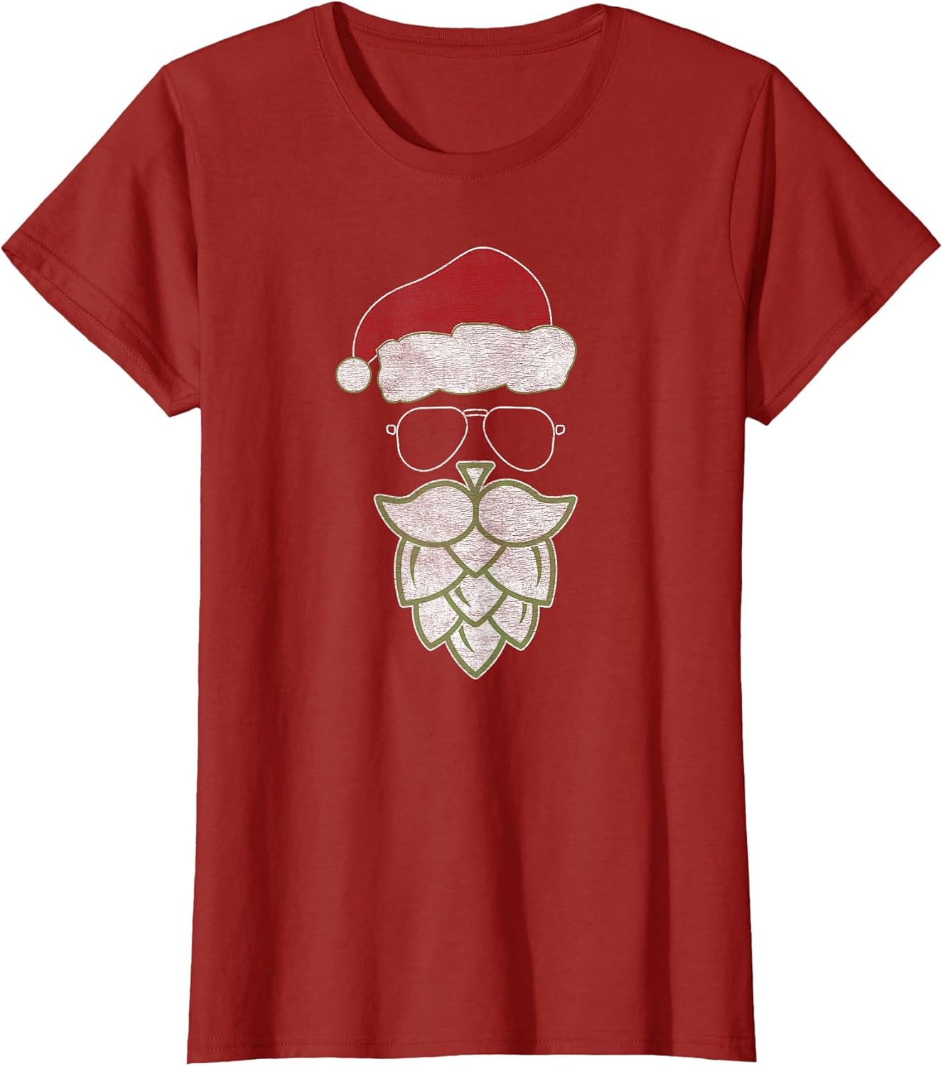 Festive Christmas Santa Claus Beer Hops Beard - Cool & Funny