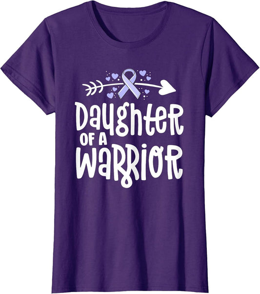 Daughter of A Warrior Periwinkle Stomach Cancer Awareness