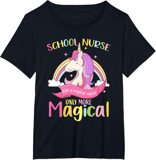 Cute School Nurse Unicorn Magical, Back to School