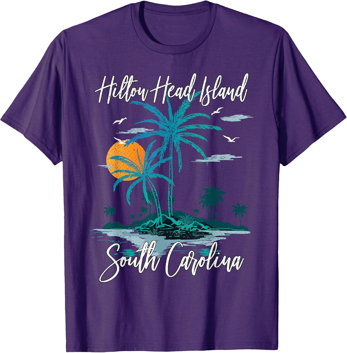 Summer Vacation Retro South Carolina Hilton Head Island Women Kids