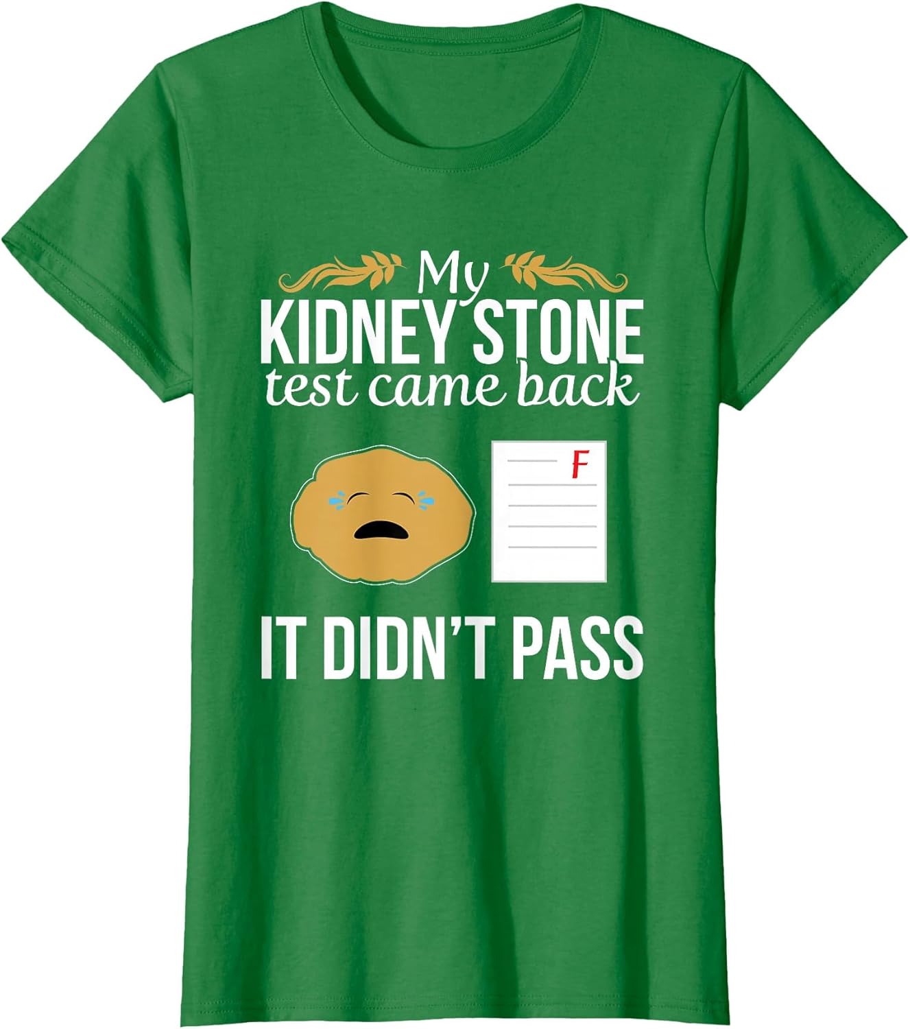 Funny Kidney Stone Test Failed Test Paper Humor