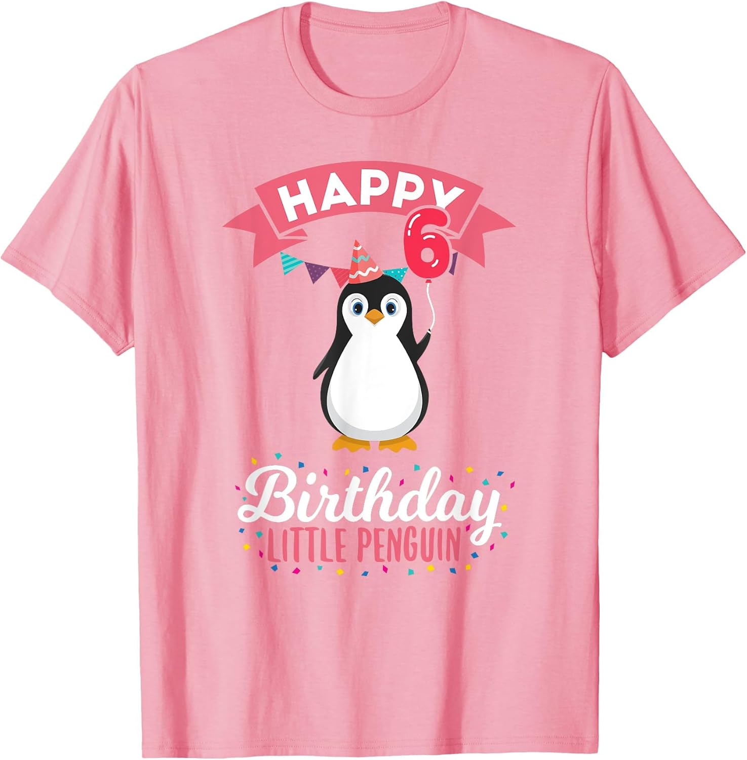 Penguin Birthday 6 Years Old T Shirt 6th Anniversary Animal