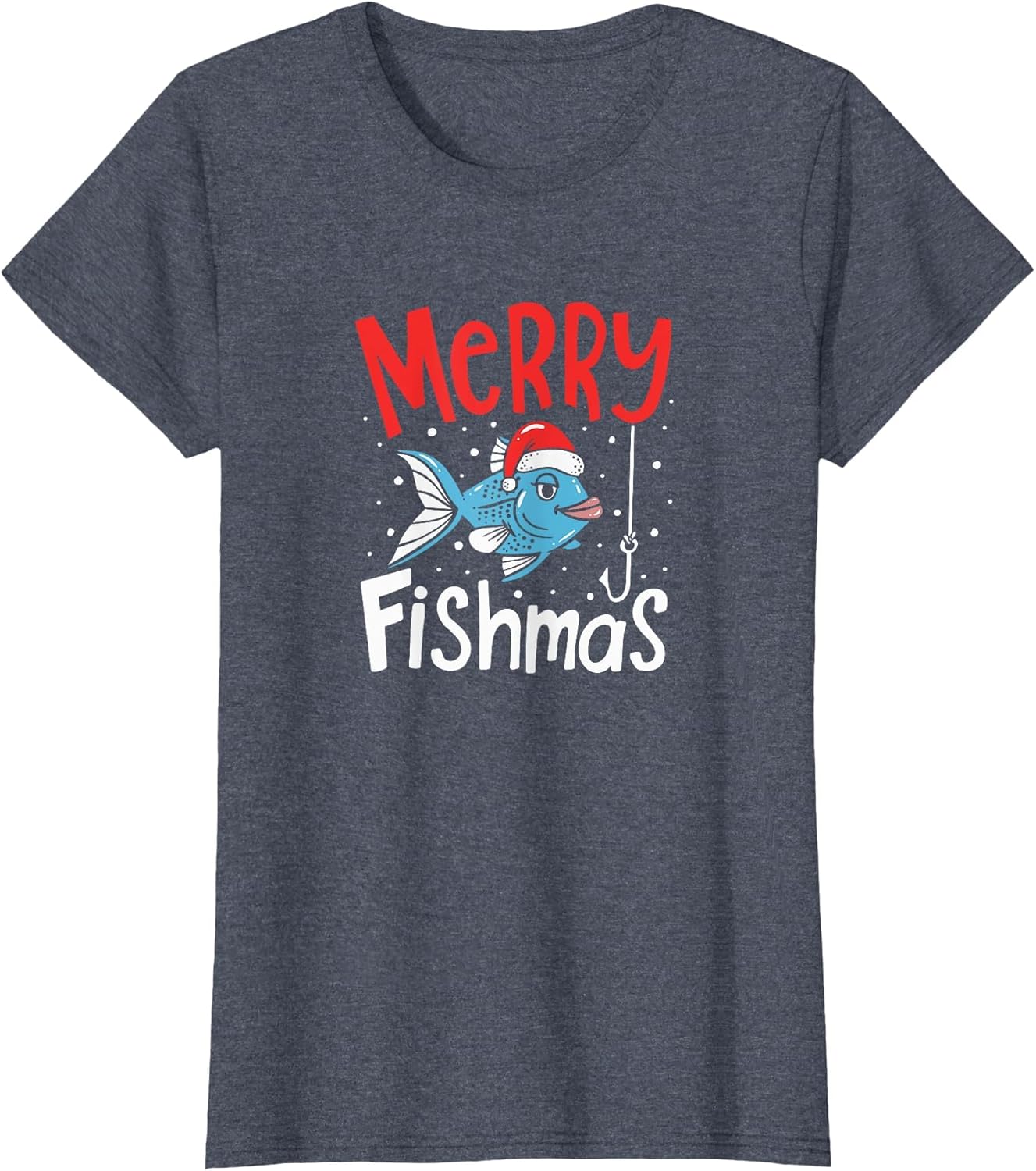 Merry Fishmas Funny Christmas Fishing Gift