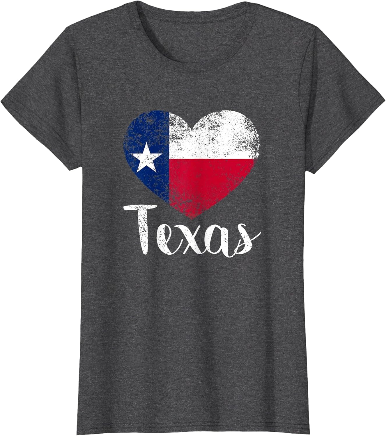 Texas United States Vintage State Flag in Heart T Shirt