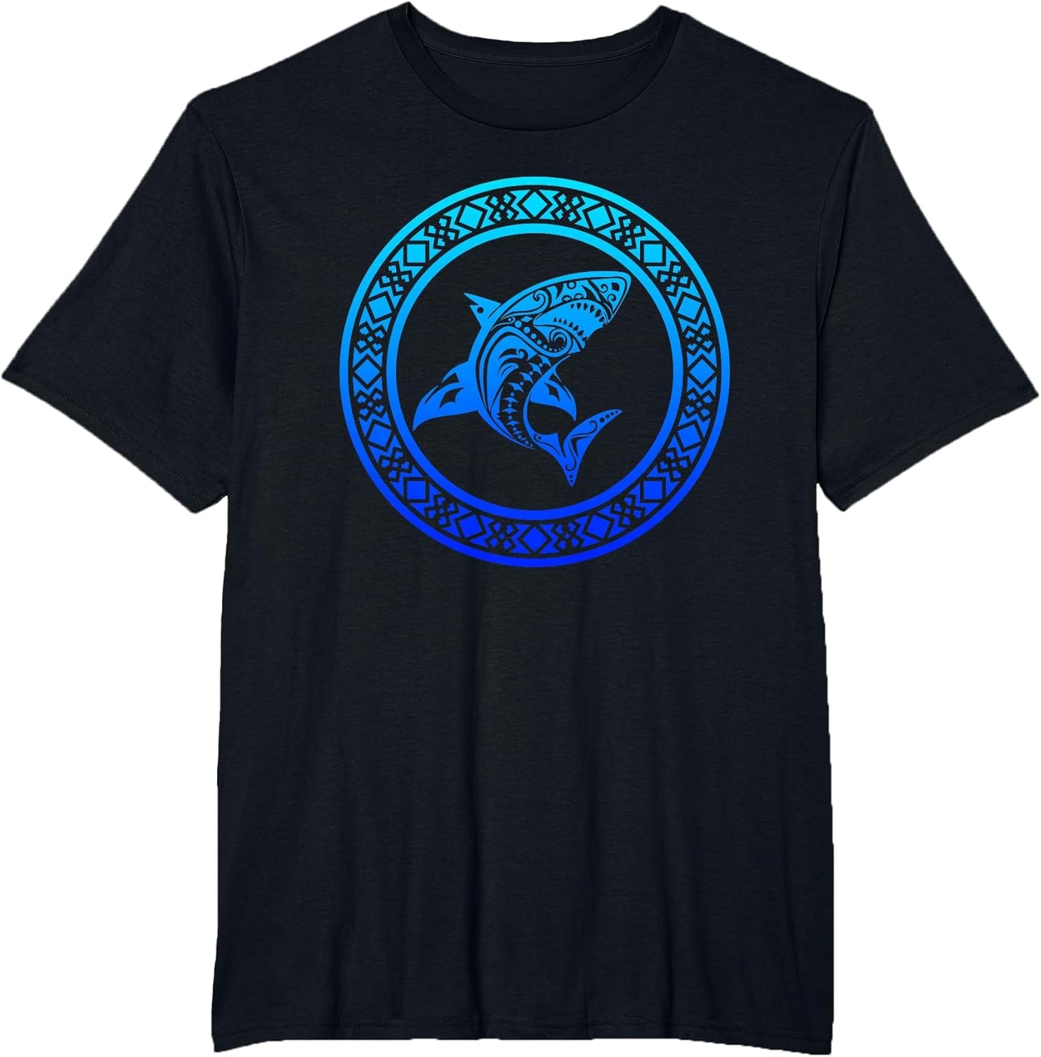 Tribal Shark Vintage Retro Throwback Vacation
