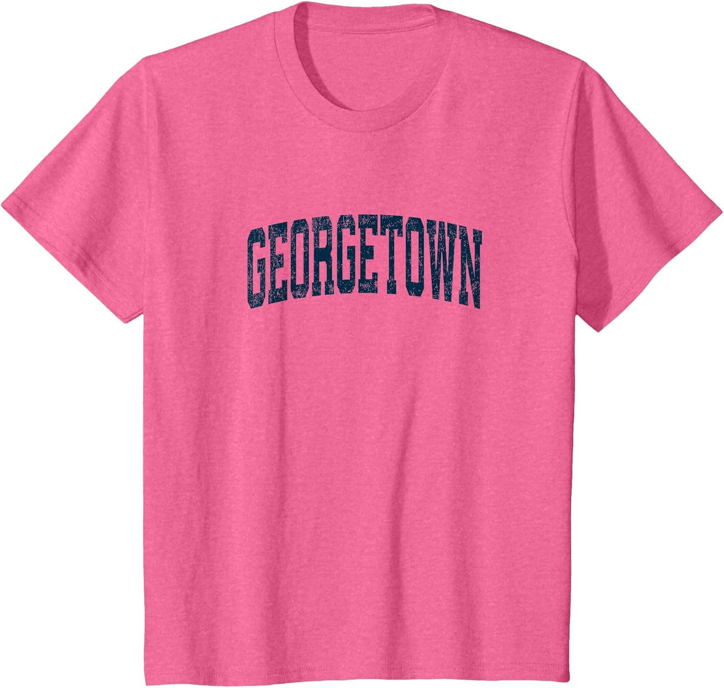 Georgetown Massachusetts MA Vintage Athletic Sports Navy Des