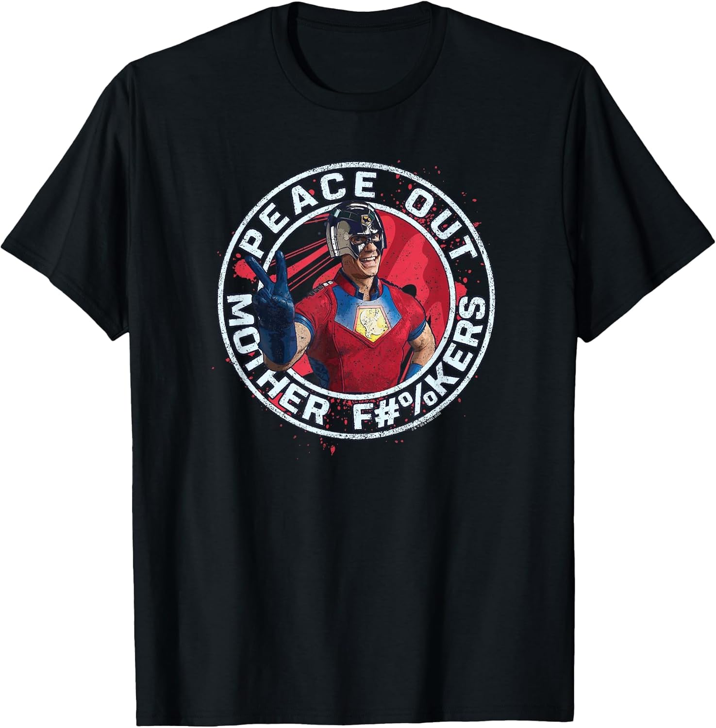 Peacemaker Peace Out Quote Blood Splatter