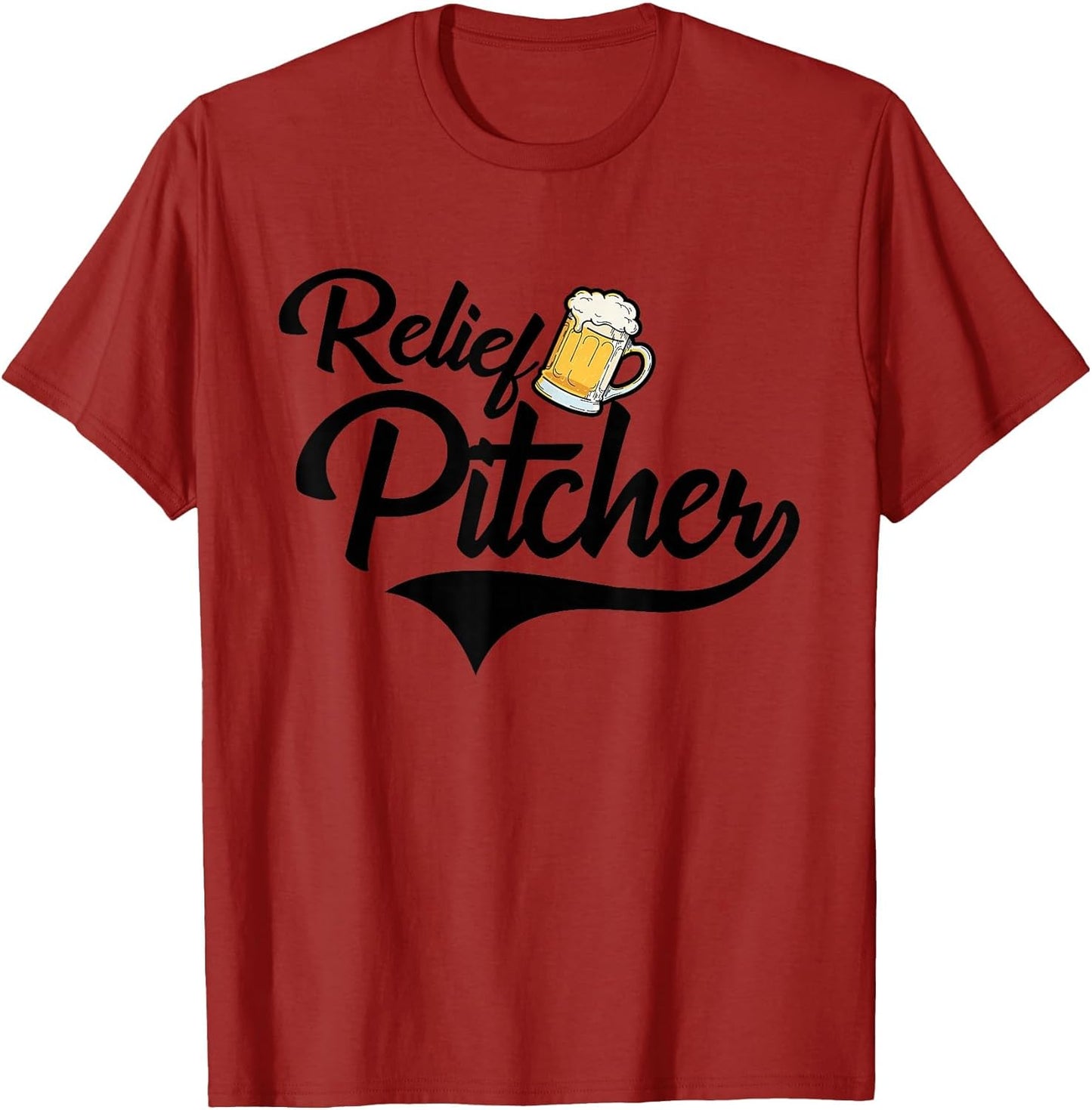 Relief Pitcher Beer and Baseball Funny