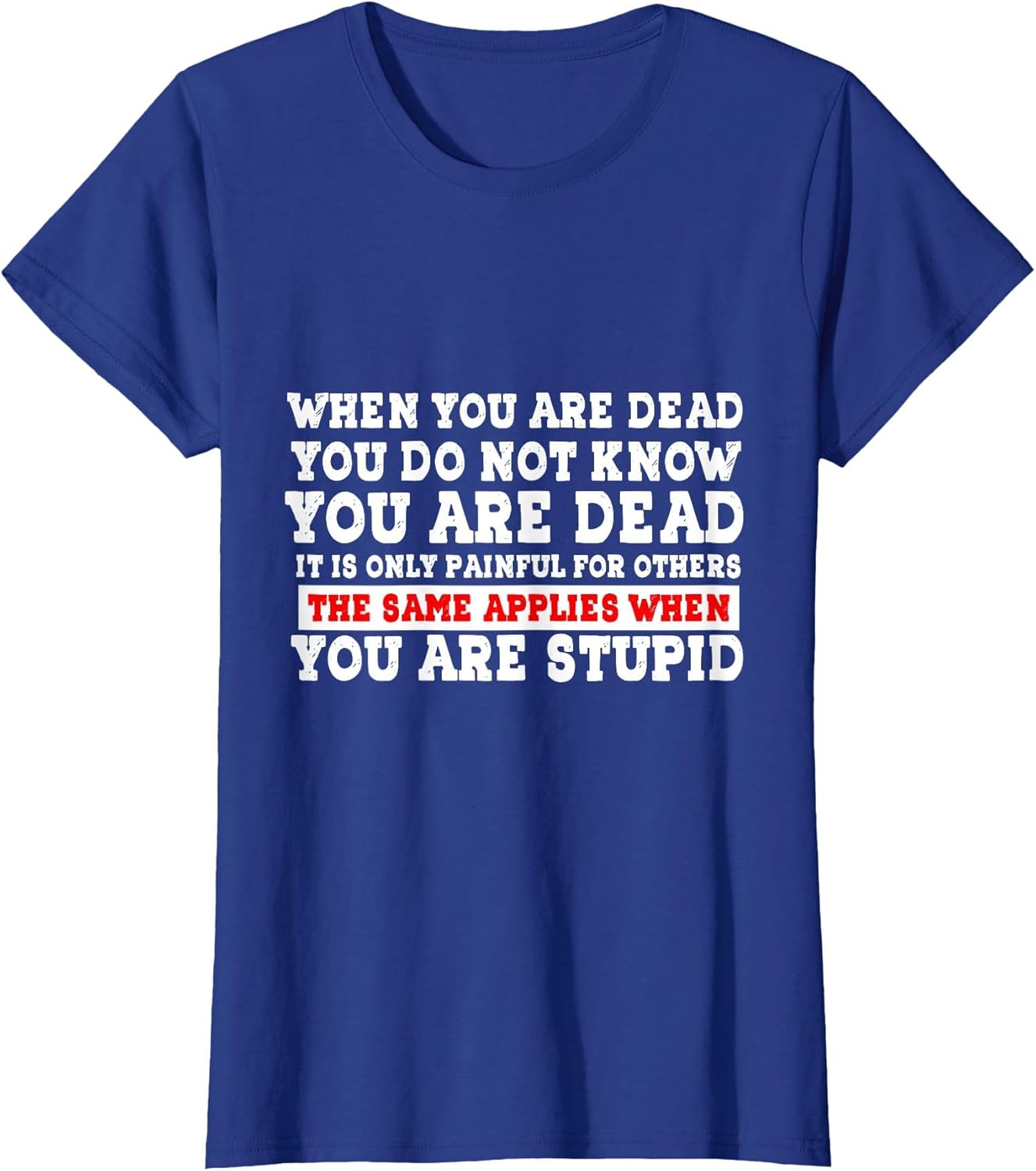 When You are Dead, You Do Not Know You are Dead. It is Only