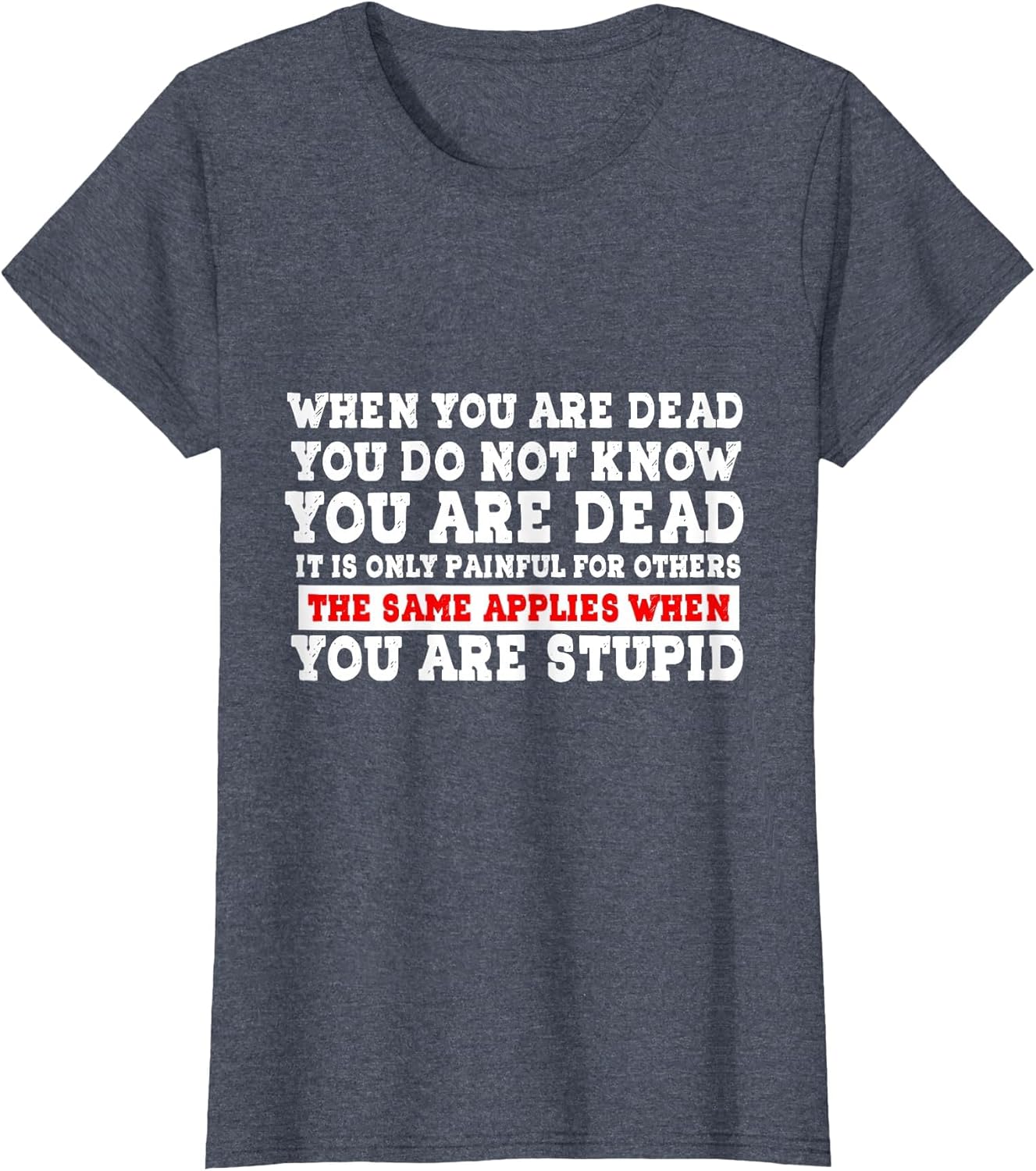 When You are Dead, You Do Not Know You are Dead. It is Only
